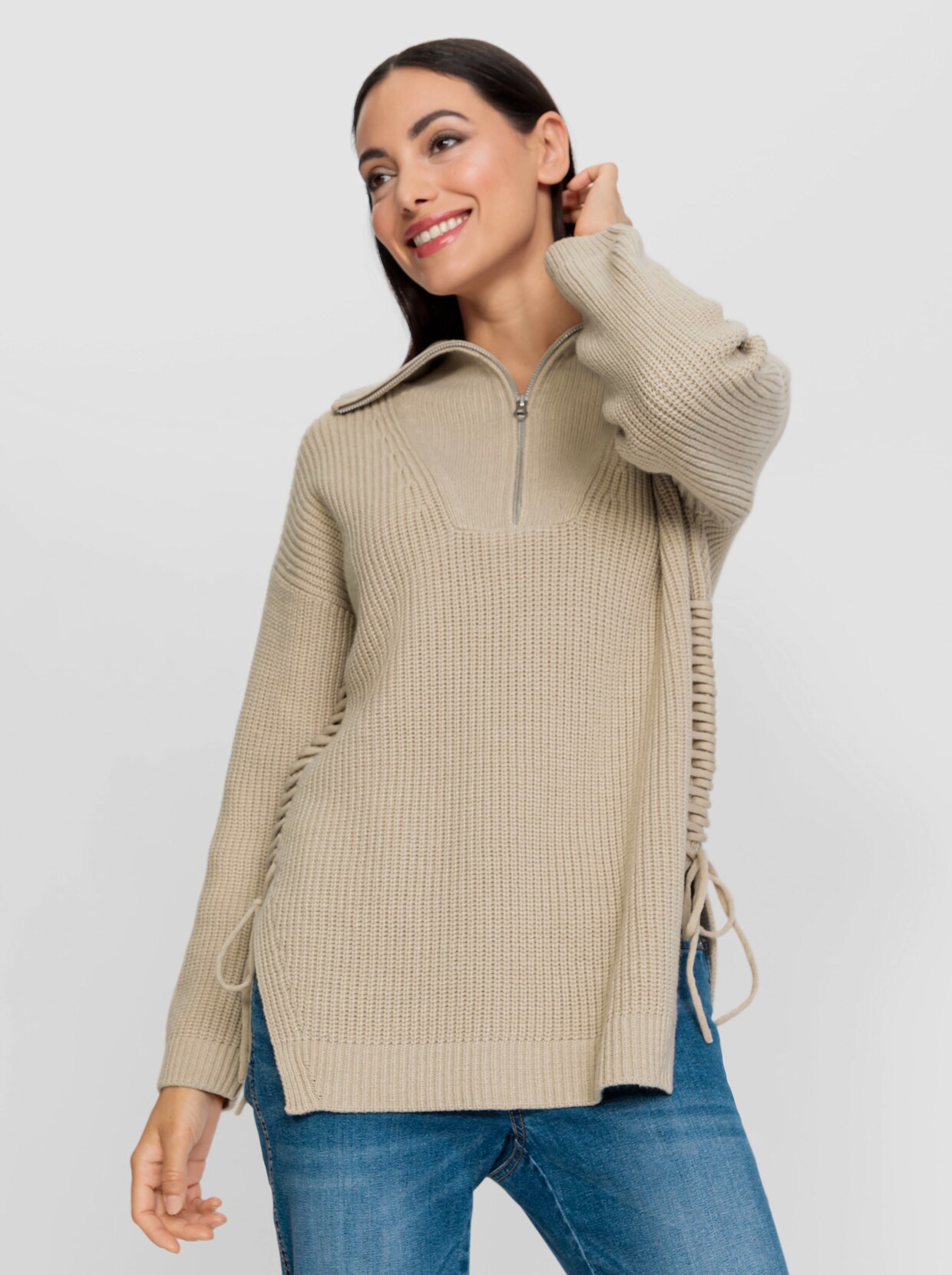 heine Pullover - zand
