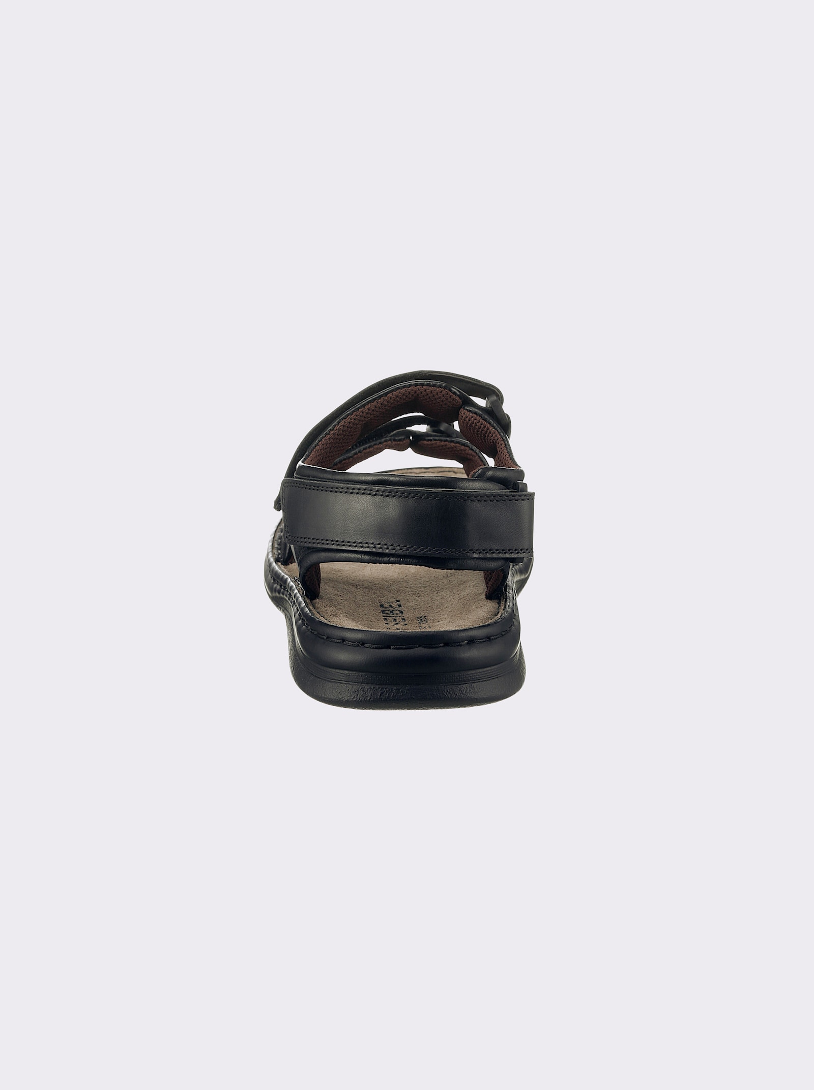 Josef Seibel Sandale mit unterpolstertem Klettverschluss - schwarz