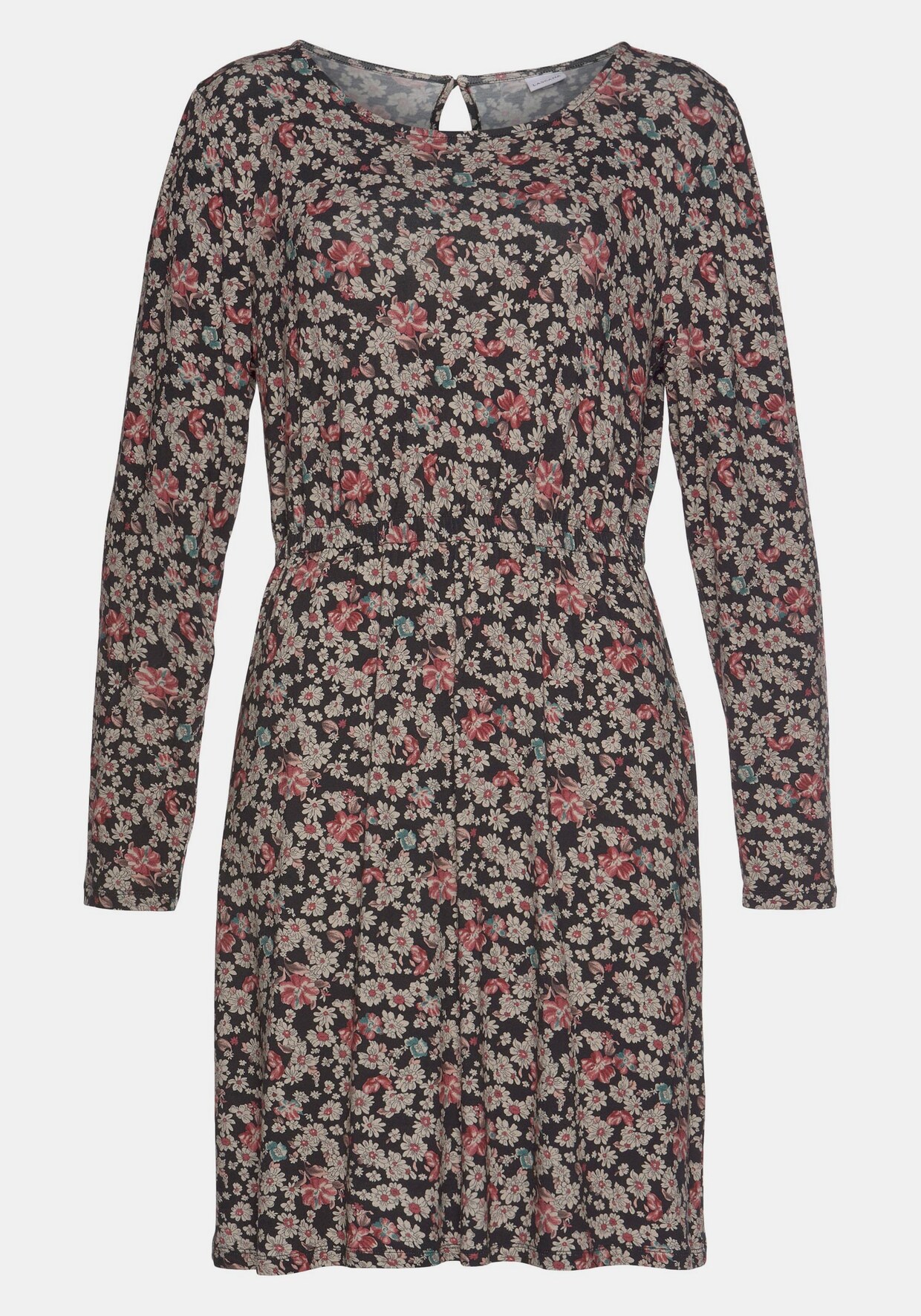 LASCANA Jerseykleid - schwarz-bedruckt
