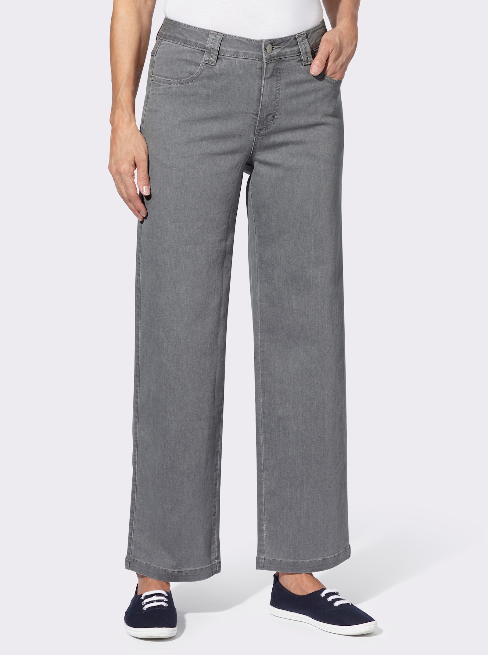 Vida jeans - light grey-denim