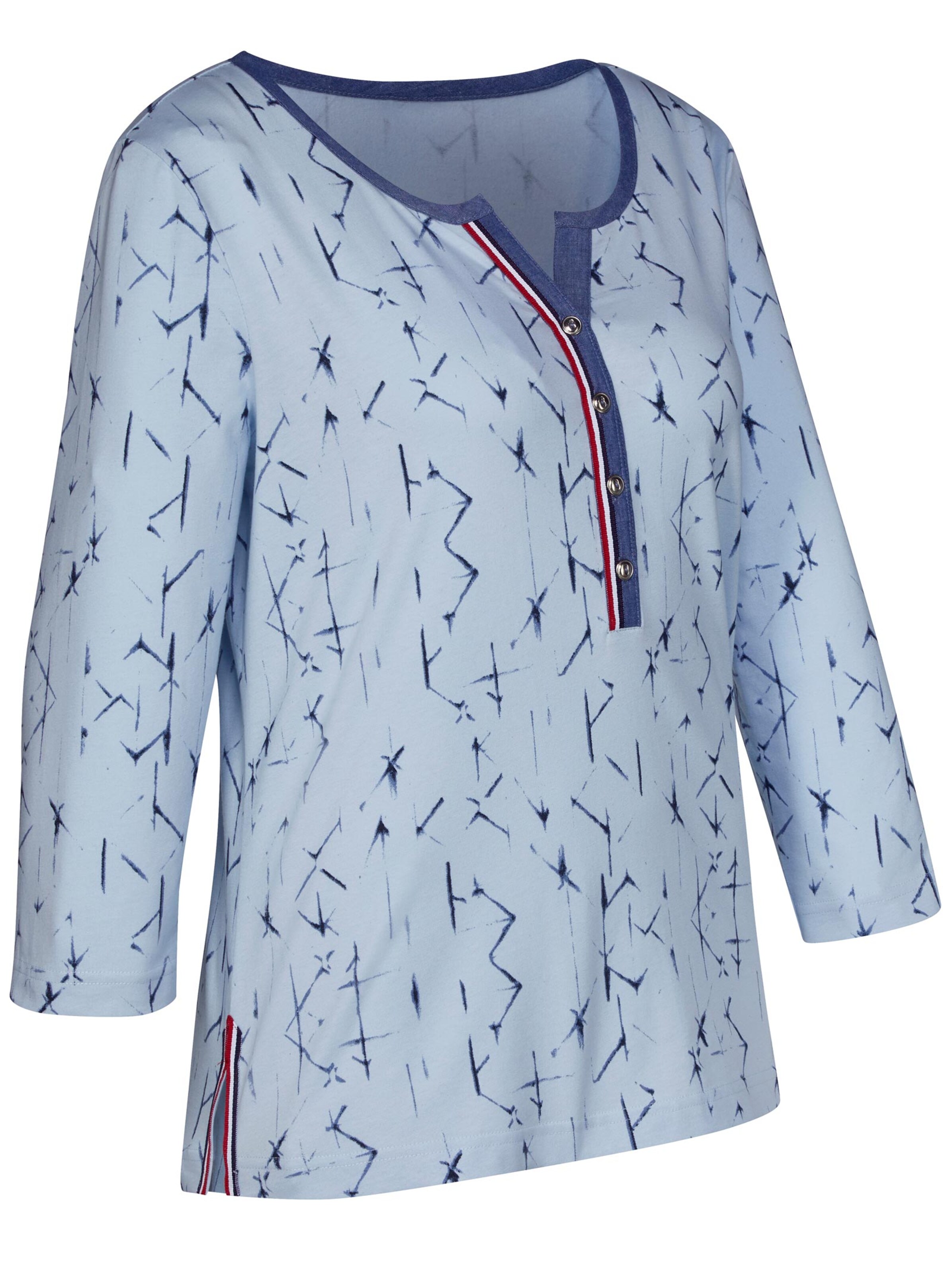 Shirt - hellblau-bedruckt