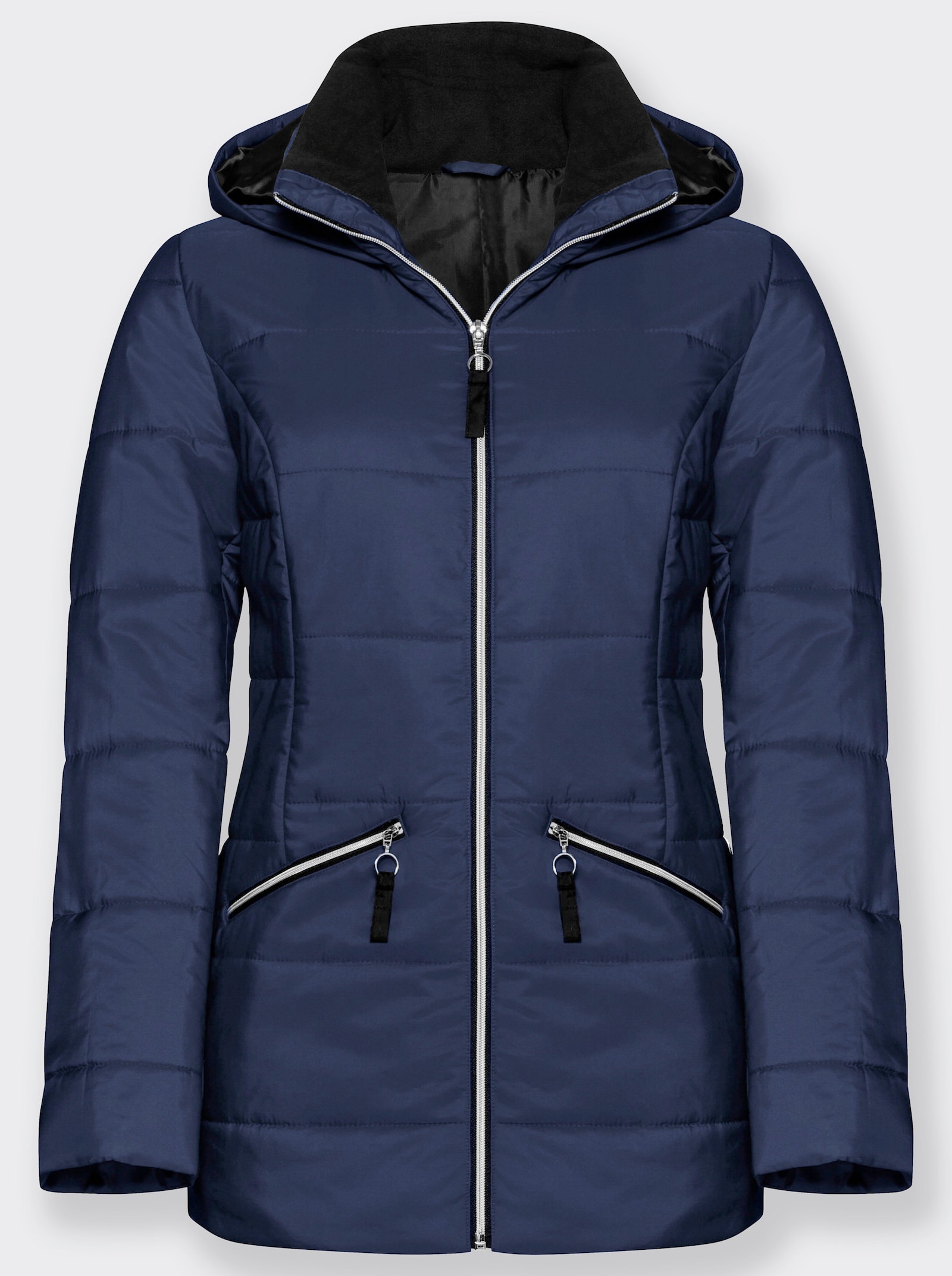 Prošívaná bunda s vatováním, hřejivá - námořnická modrá