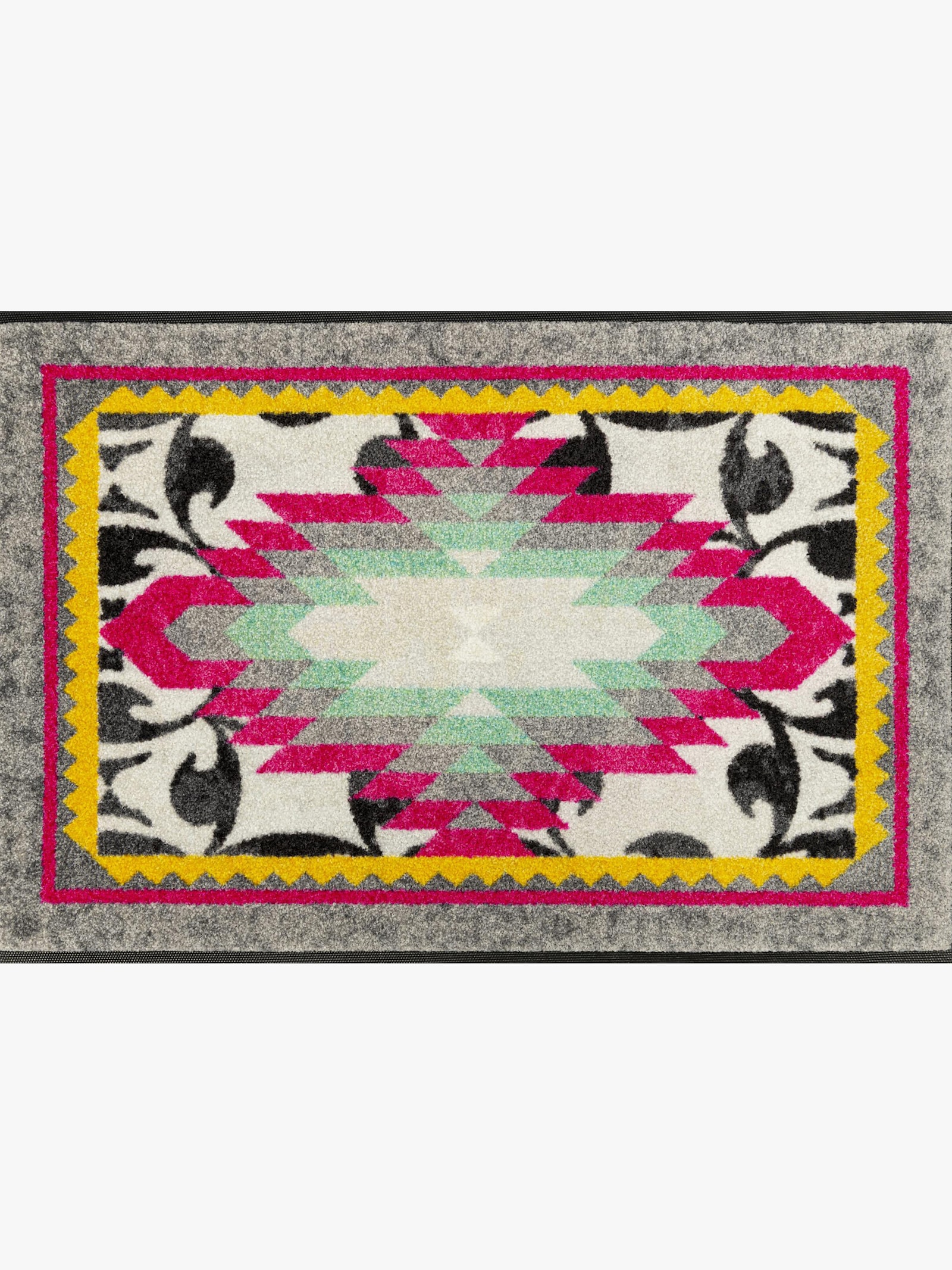 wash+dry by Kleen-Tex Fußmatte - mint-pink-gemustert