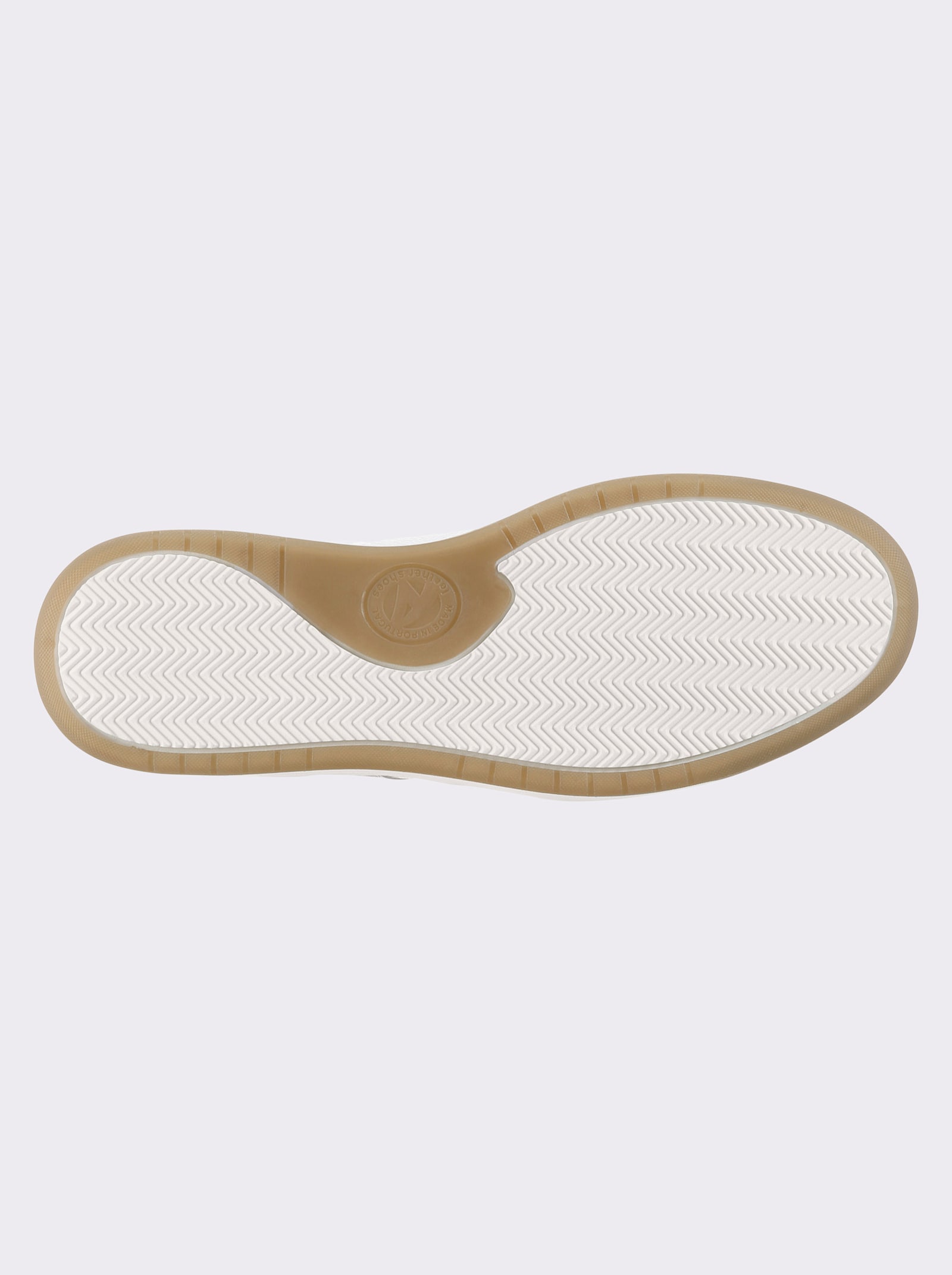 heine Sneaker mit Wechselfußbett - weiß-beige