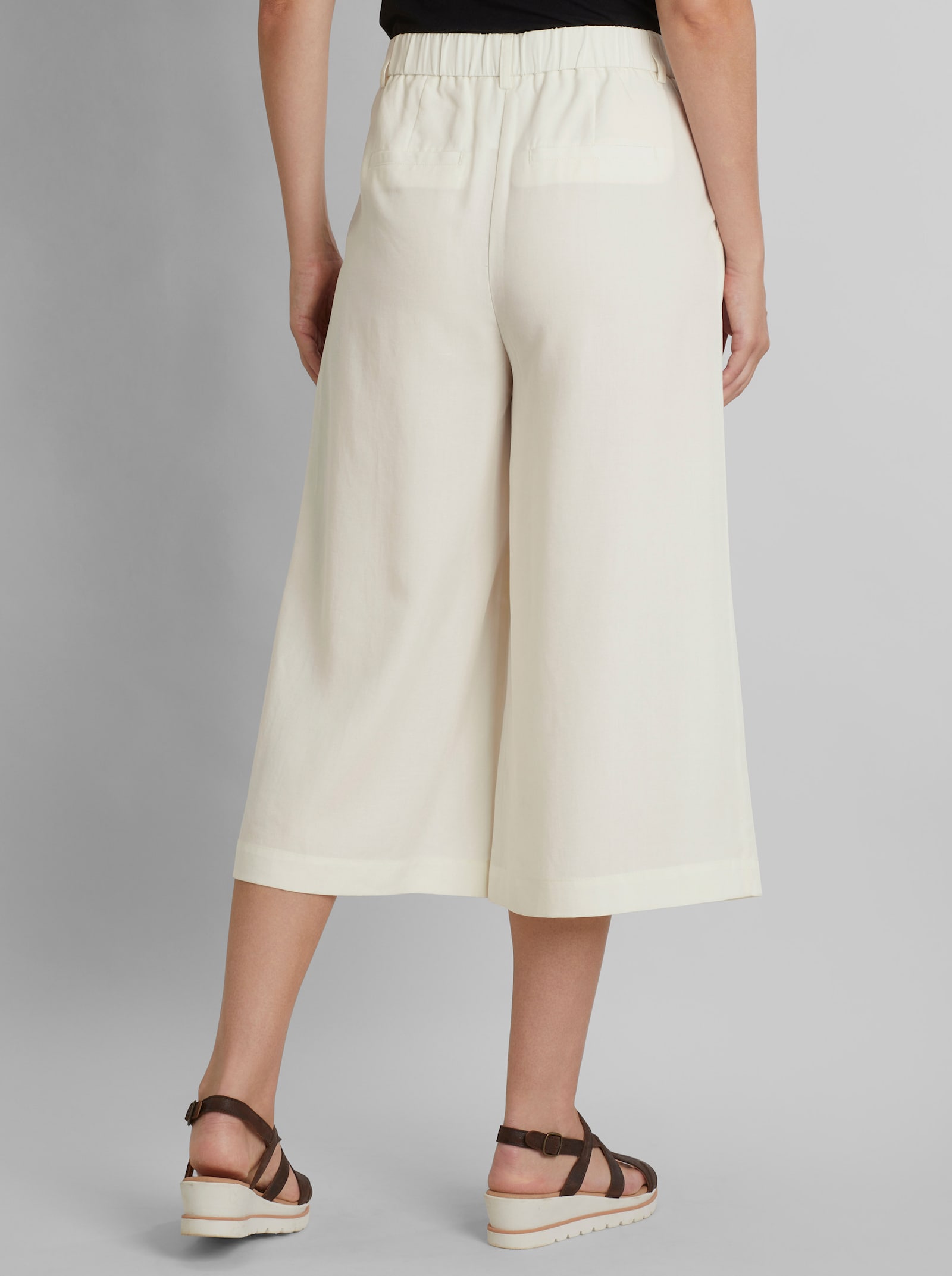 heine Culotte mit Bundfalten - ecru