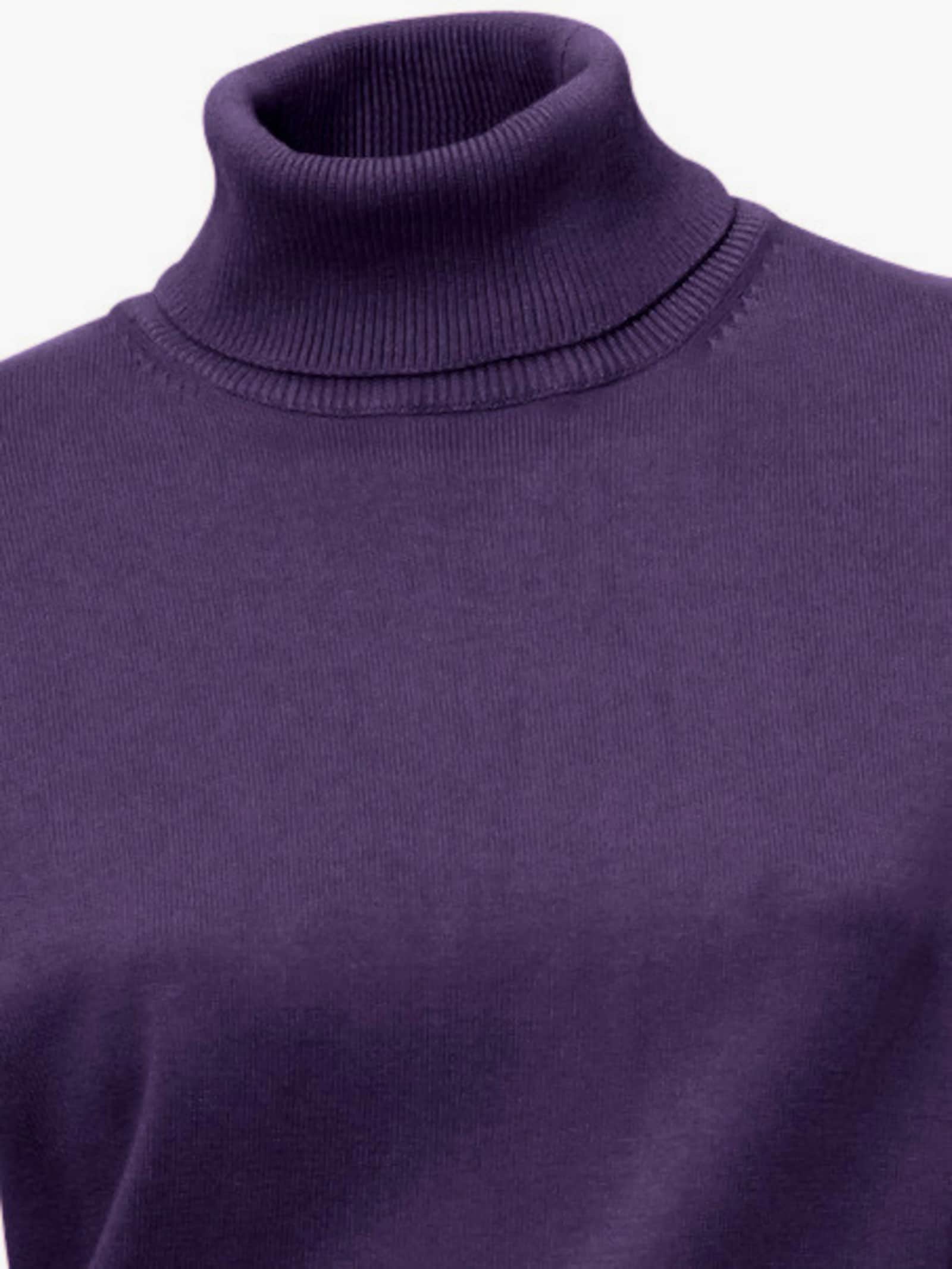 heine Rollkragenpullover in Feinstrick-Qualität - pflaume