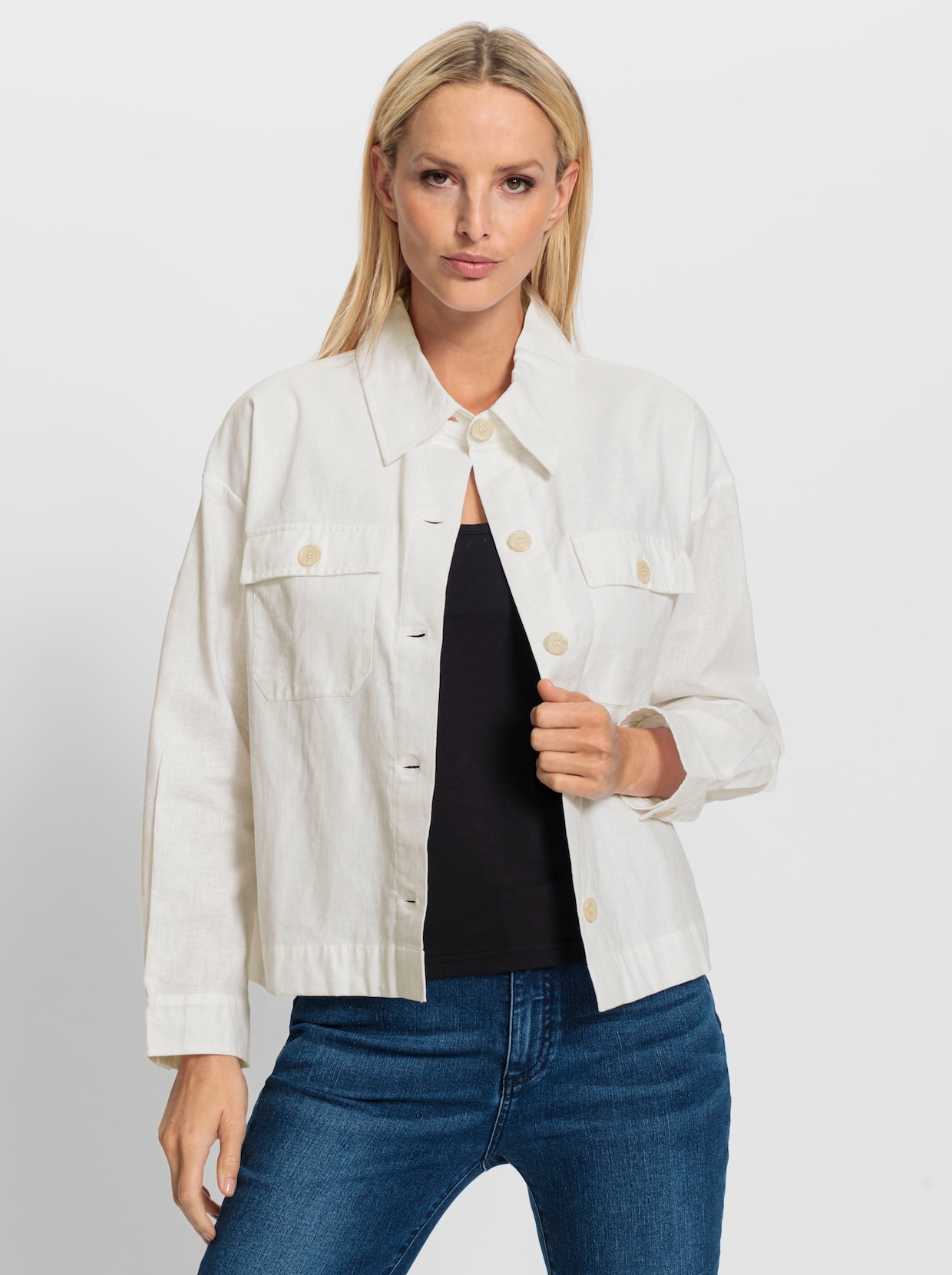 heine Lange blouse - ecru