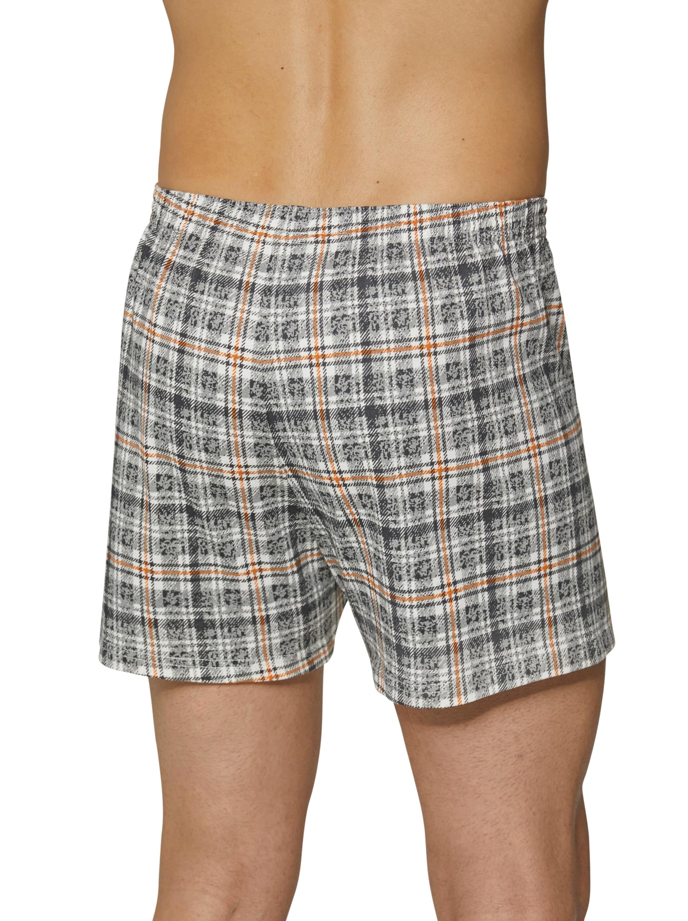 KINGsCLUB Boxershorts - anthrazit + anthrazit-kariert