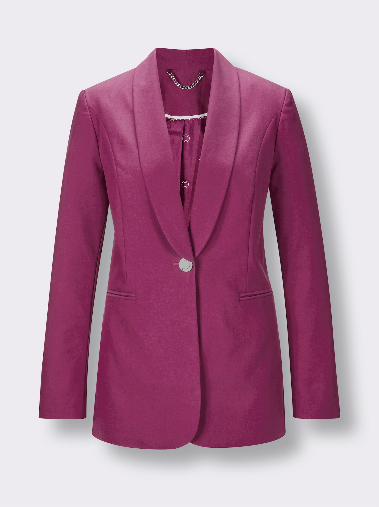 CREATION L PREMIUM Longblazer in Lyocell-Mix-Qualität - magenta