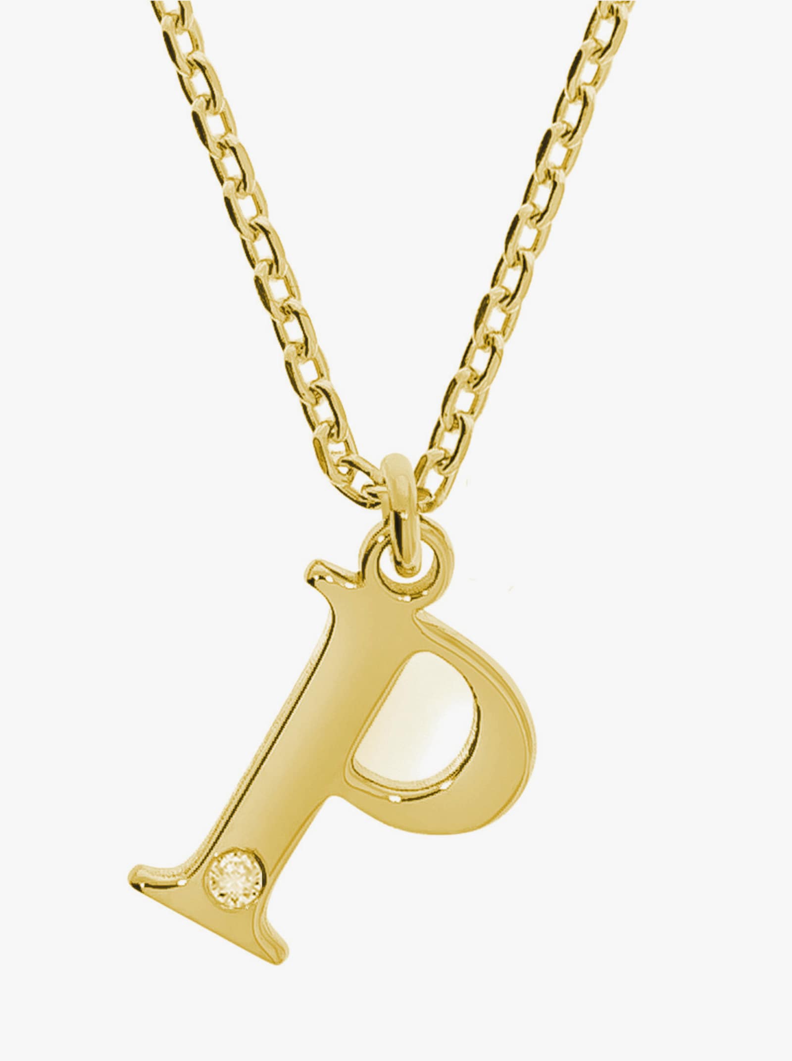 Anhänger mit Kette - Silber vergoldet 925