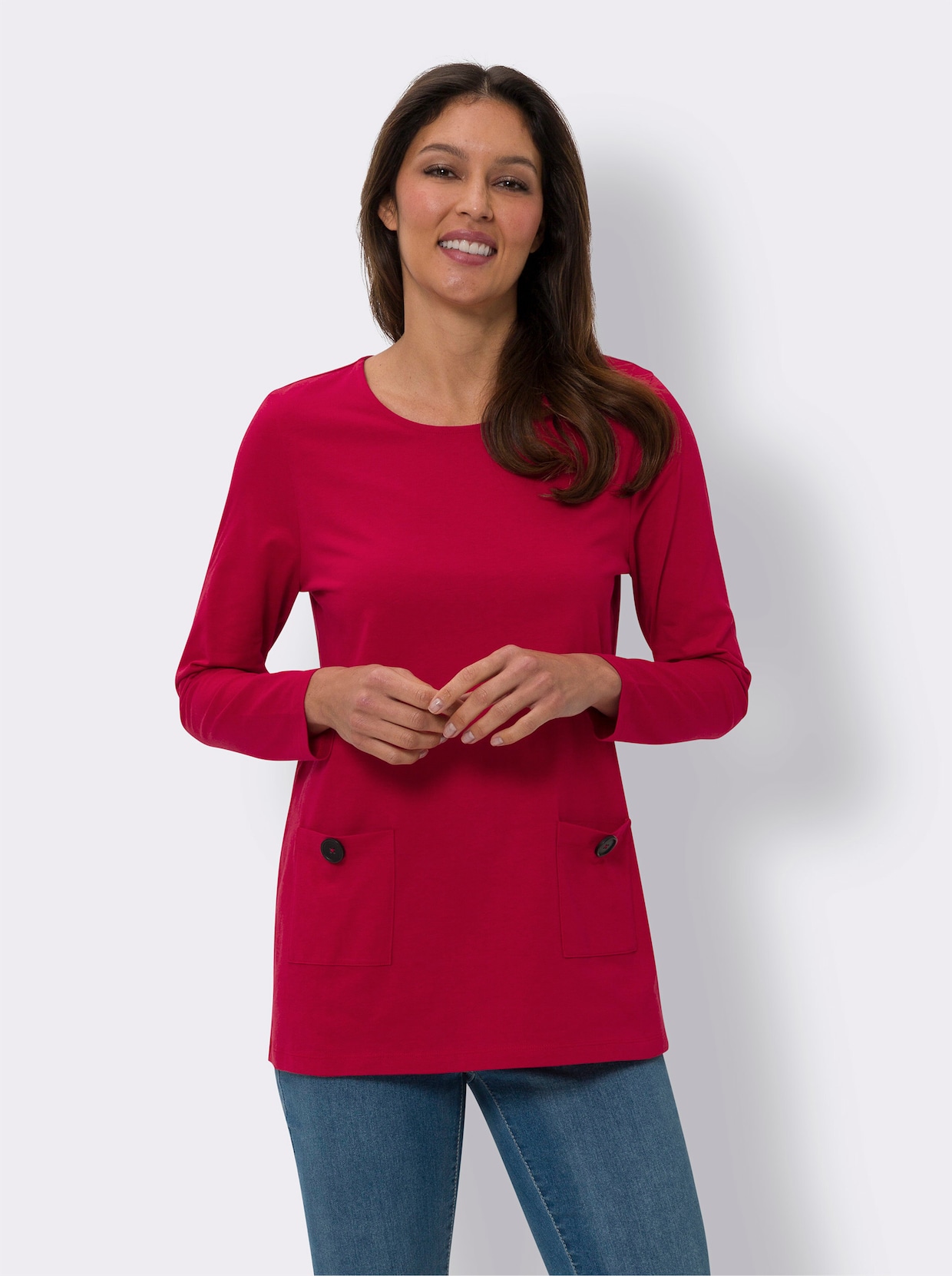 Lang shirt - rood