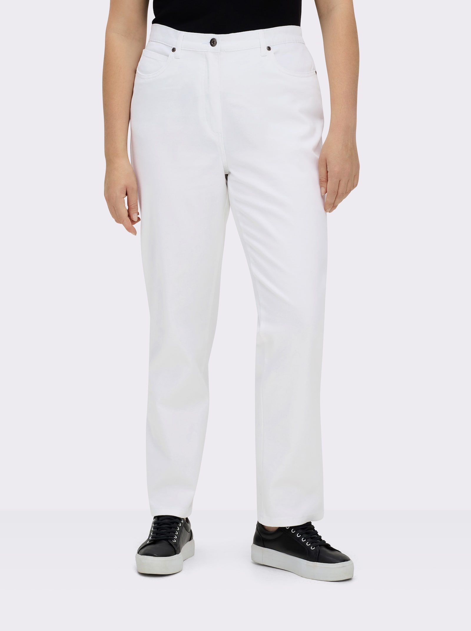 5-Pocket-Jeans mit Stretch-Anteil - weiß