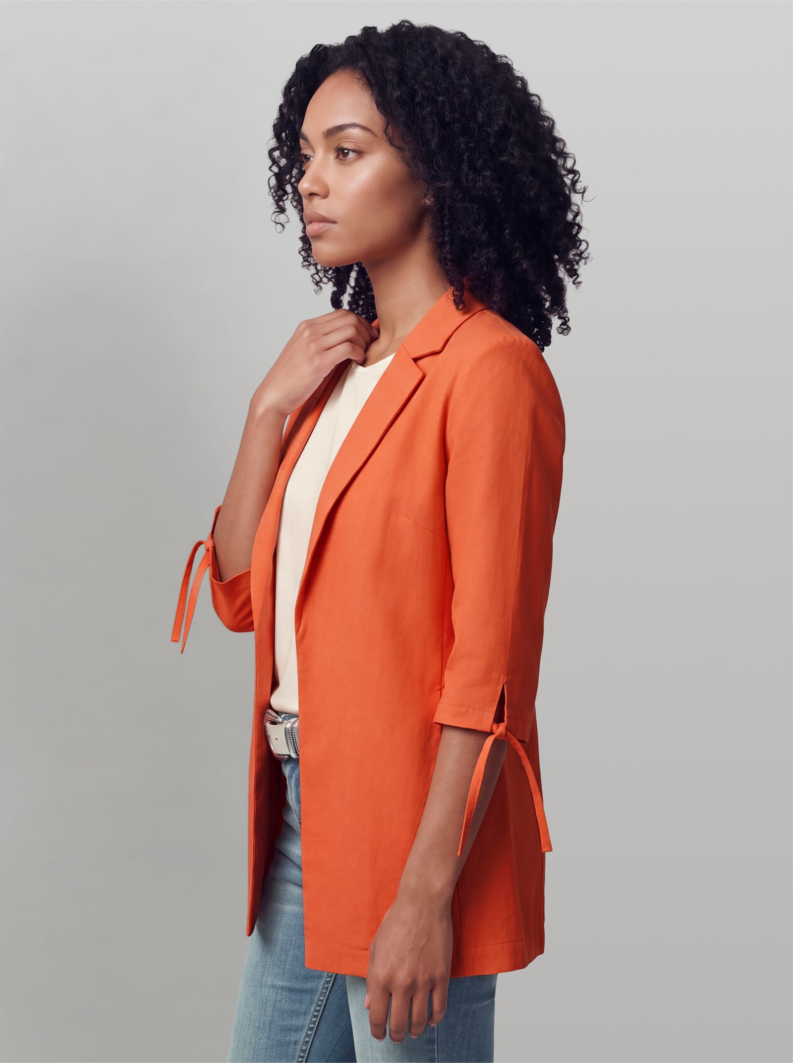 heine Blazer mit Halbarm - orange