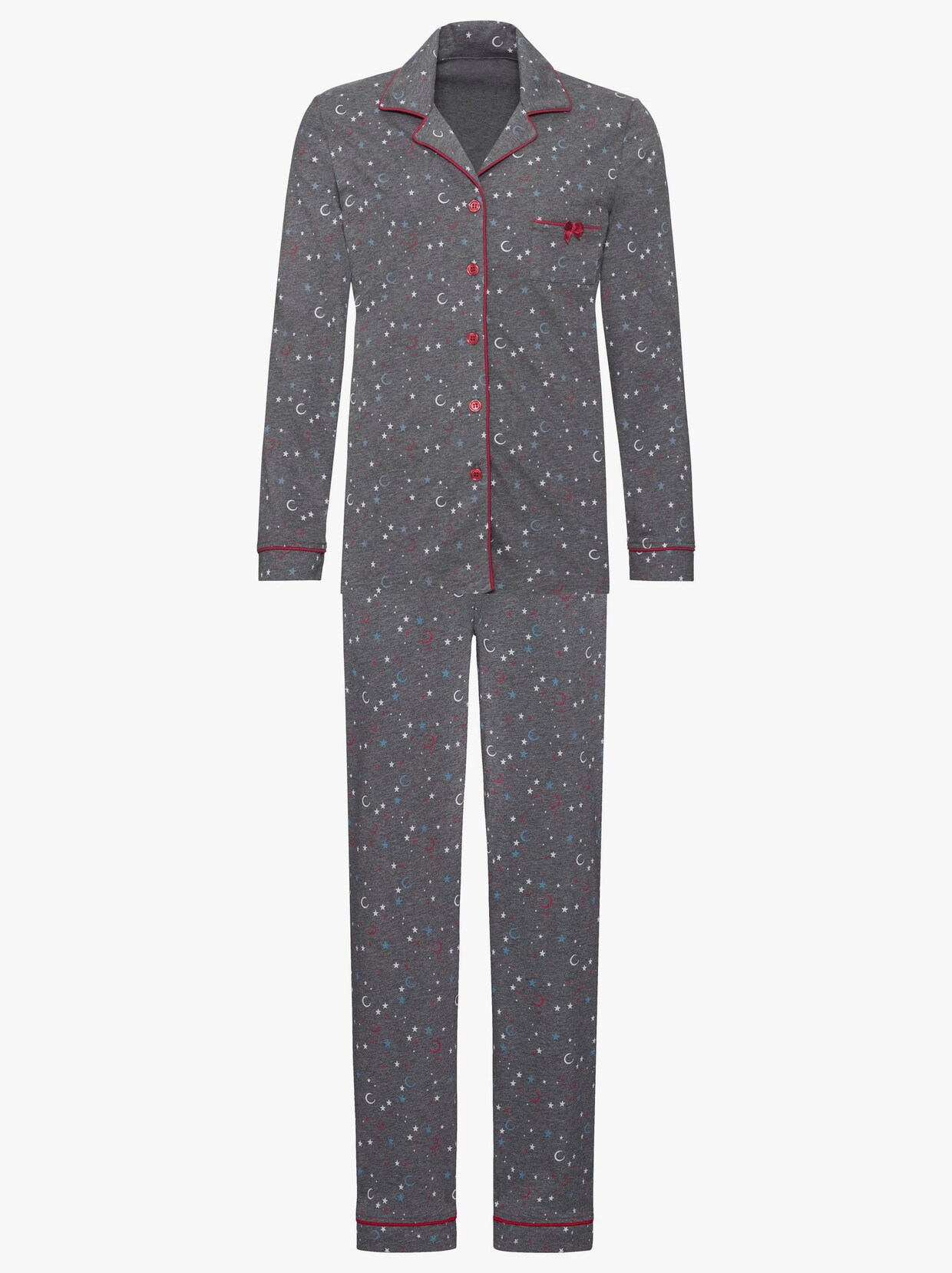 Pyjama - grijs/gemêleerd gedessineerd