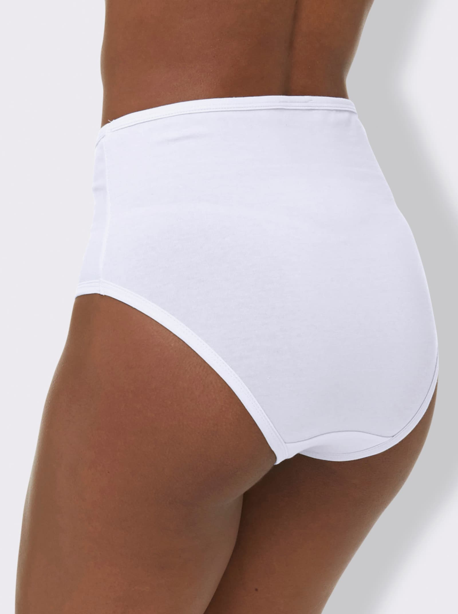 wäschepur Kalhotky s pasem a elastickými dolními lemy - 3 kusy bílá