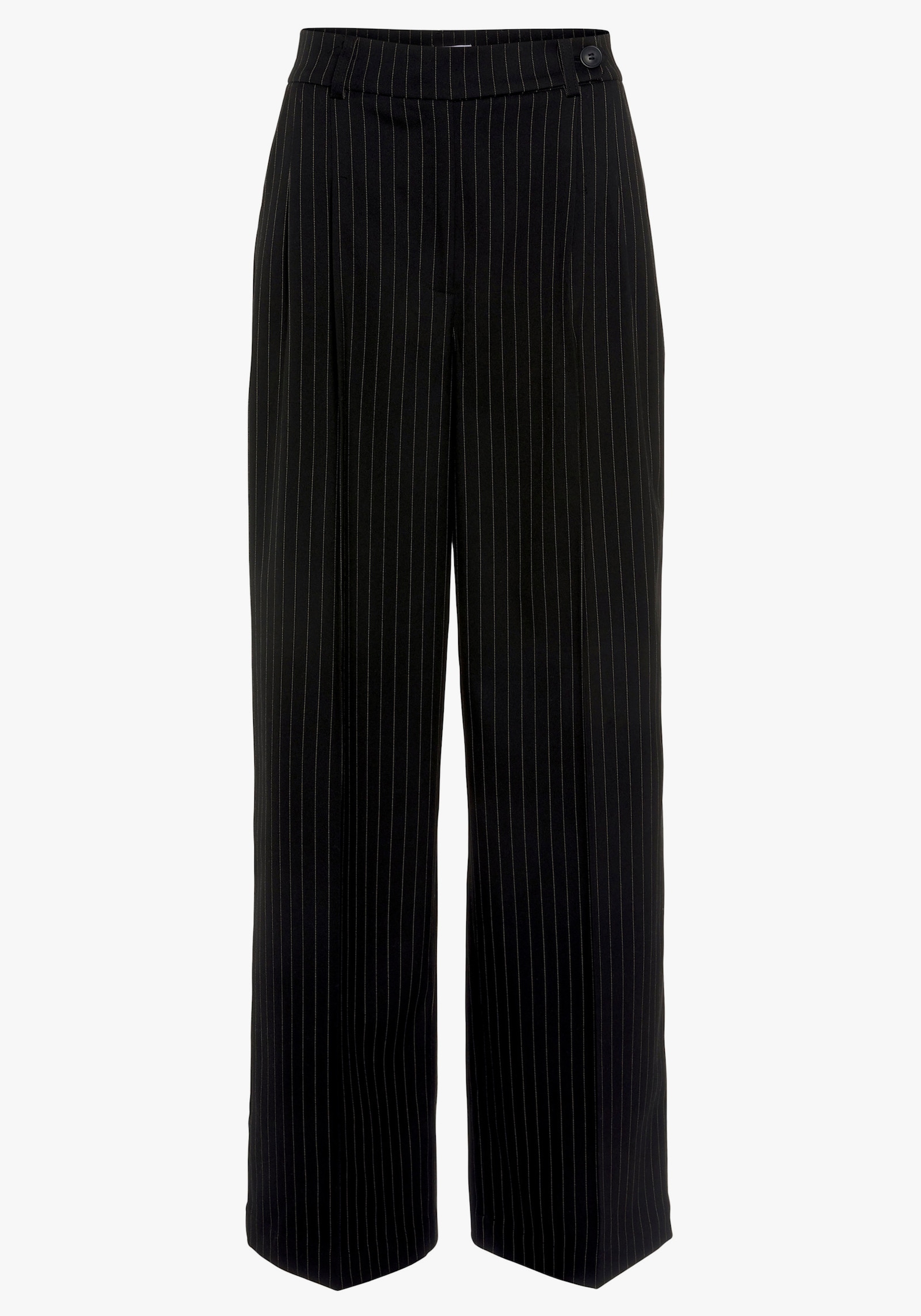 LASCANA palazzo-broek - zwart/bruin gestreept