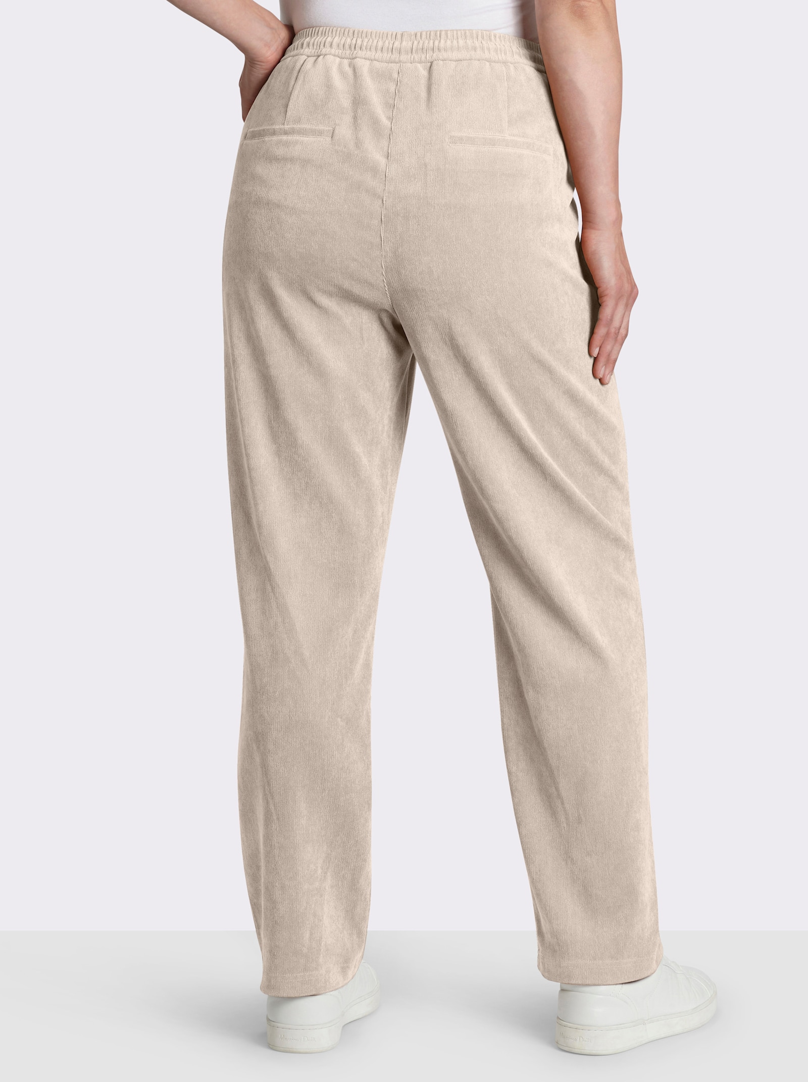 sheego Cordhose im Joggpants-Stil - elfenbein
