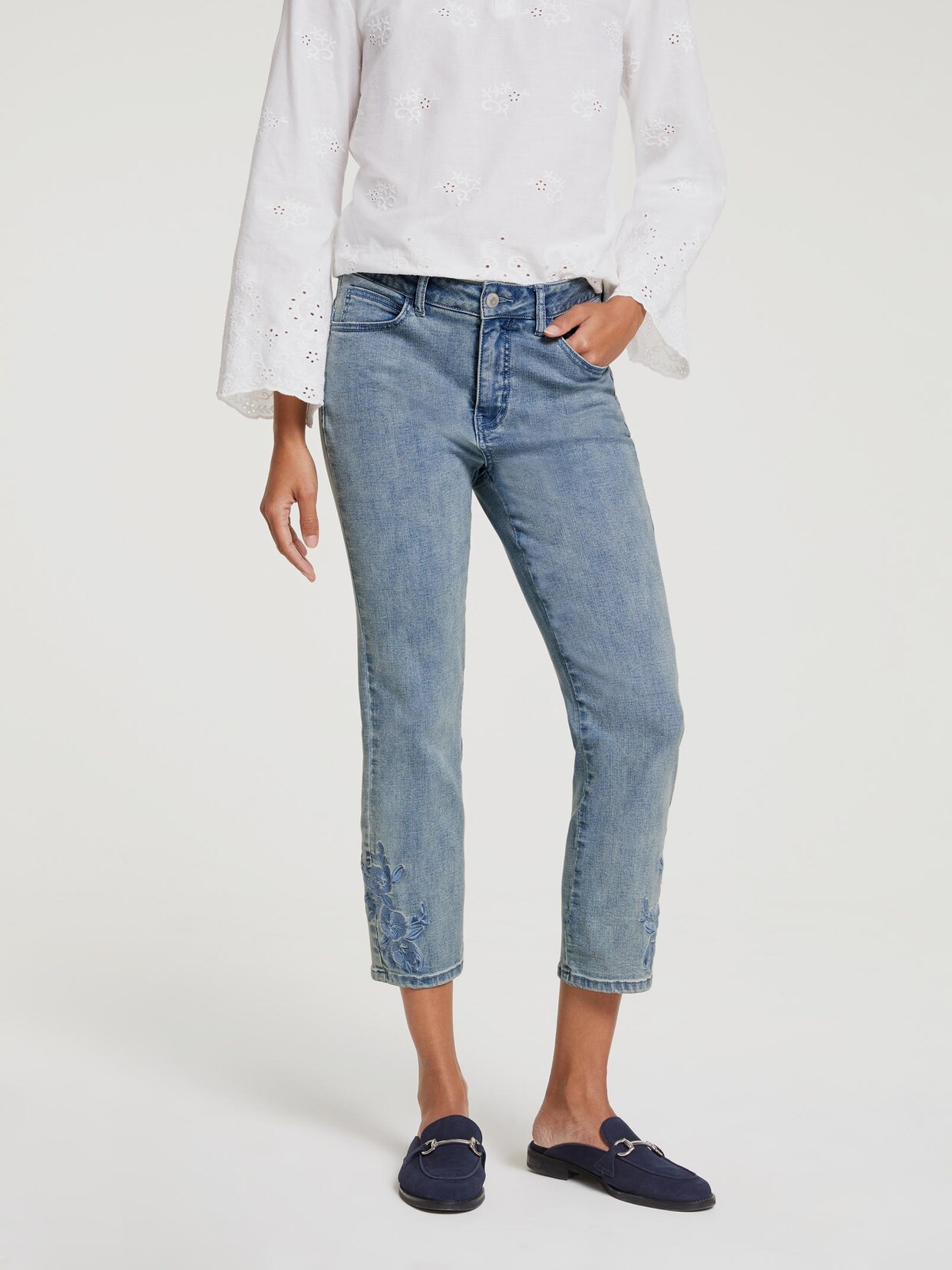 Linea Tesini Push-up-Jeans - jeansblau