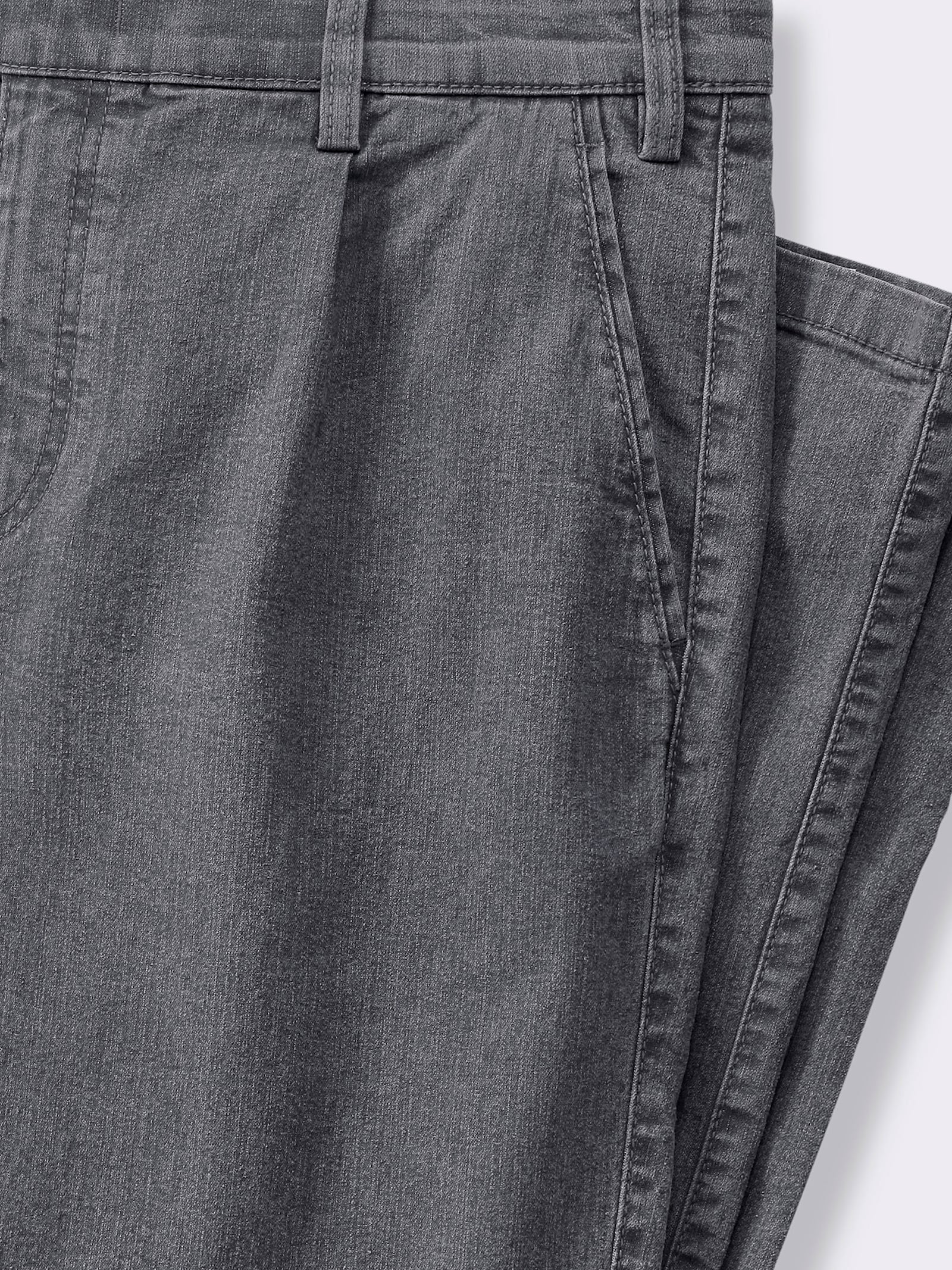 Marco Donati Jeans mit Bundfalten - grau