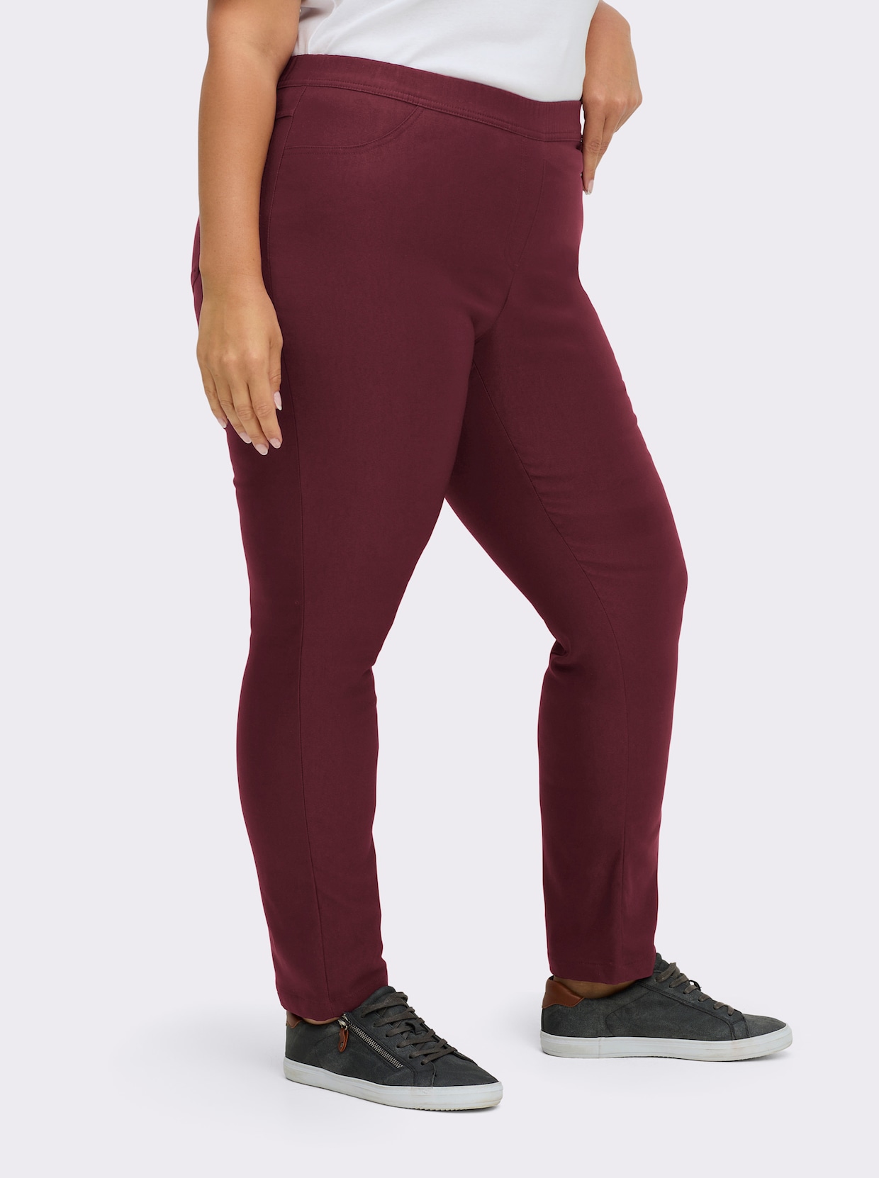 Hose innen angeraut - bordeaux