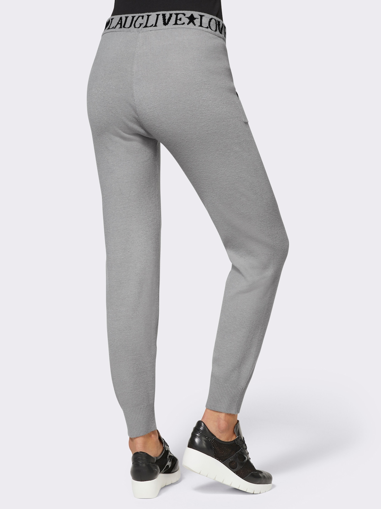 heine Pantalon en tricot - gris pierre chiné