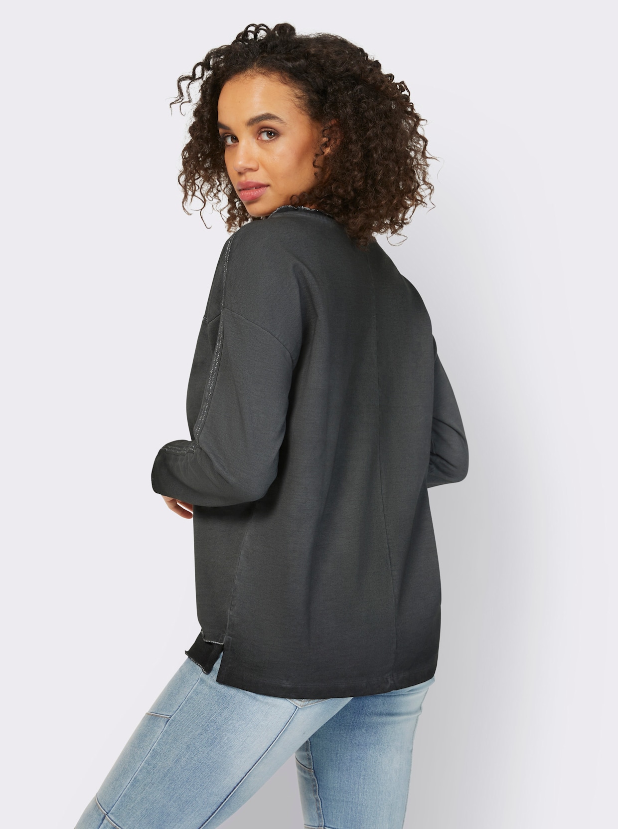 heine Shirt met lange mouwen - zwart