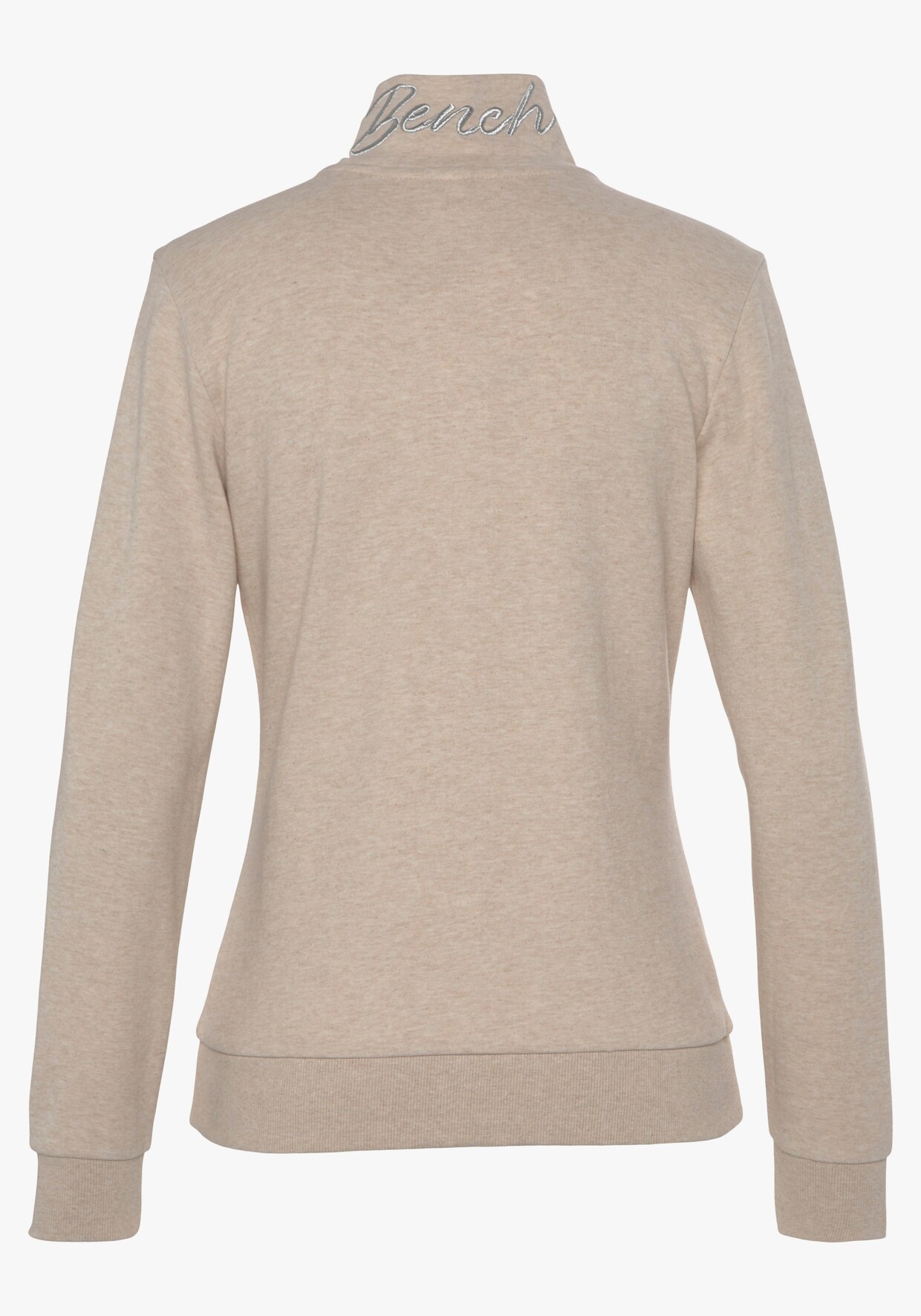 Sweatjacke - beige meliert