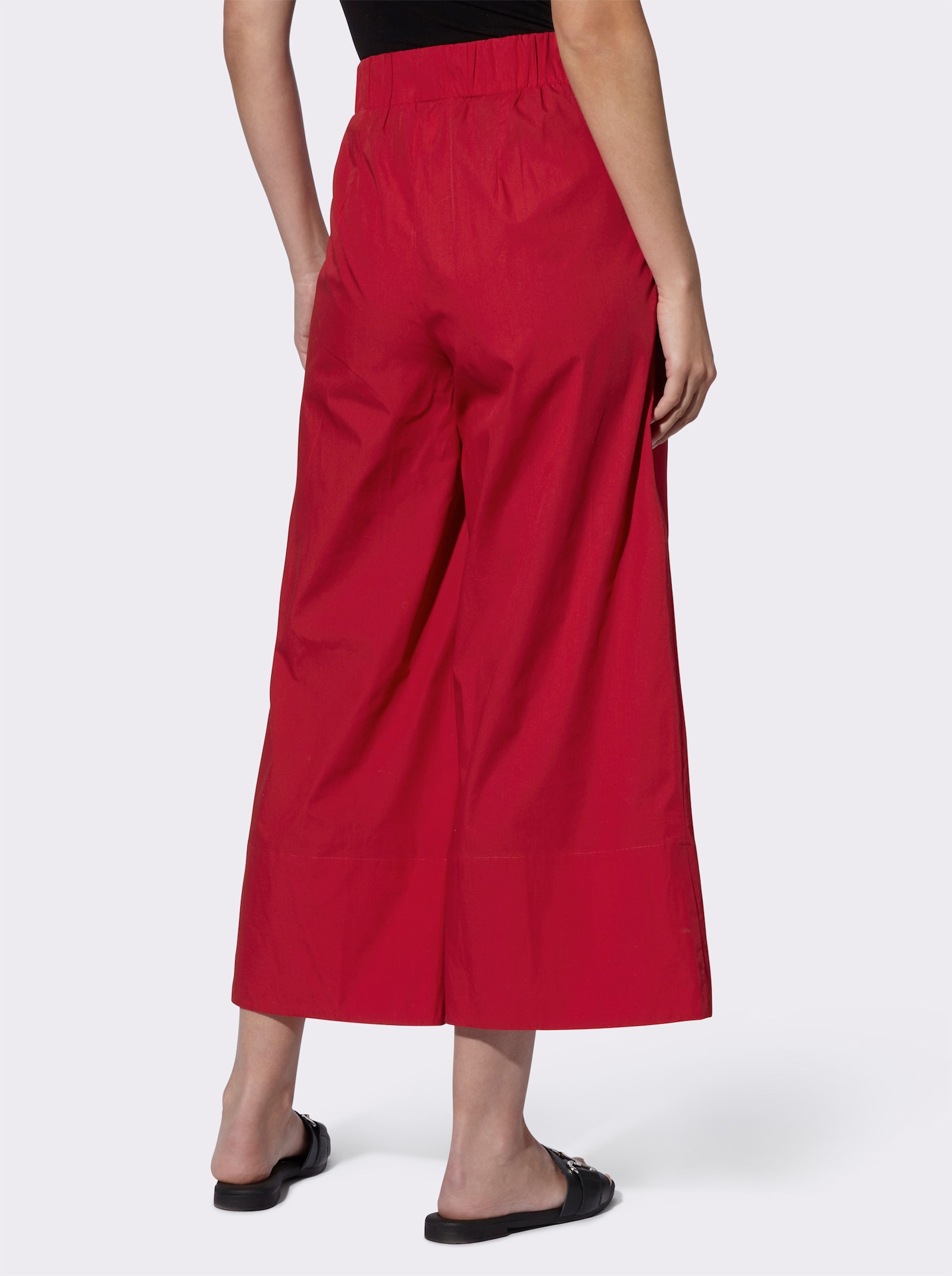 heine Culotte met comfortband rondom - rood