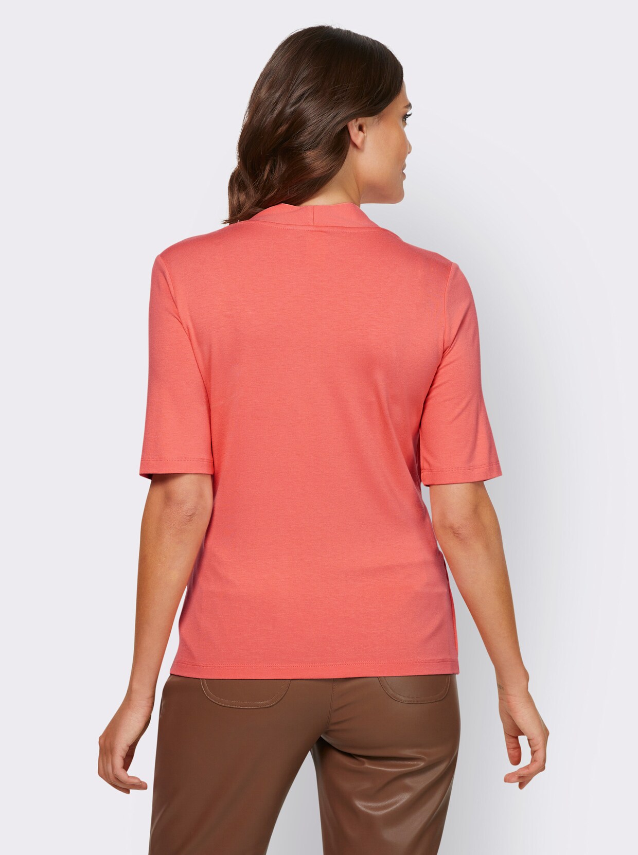 heine Shirt met korte mouwen - koraal
