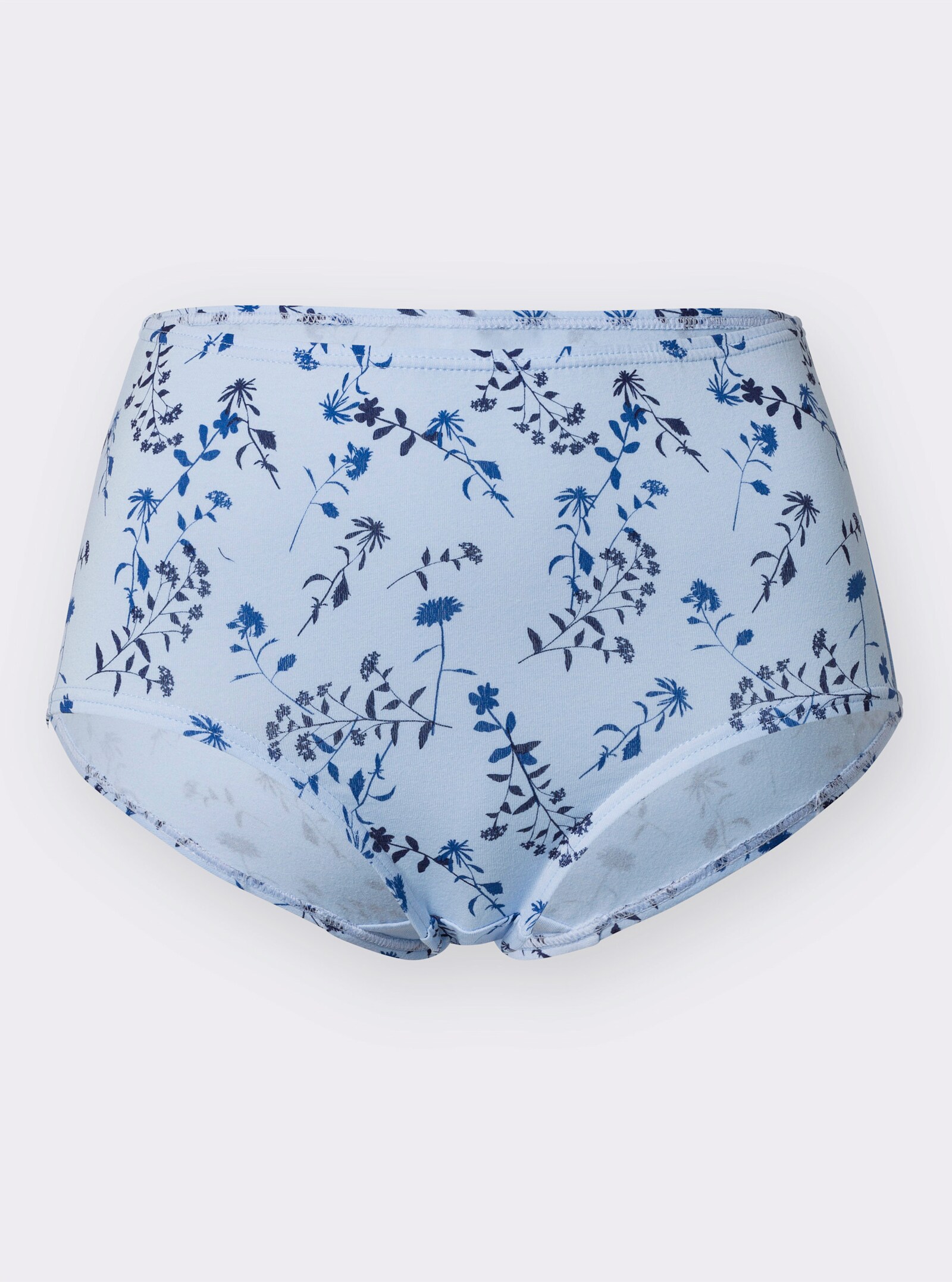 Tailleslip in stretchkwaliteit - wit + marine + ijsblauw