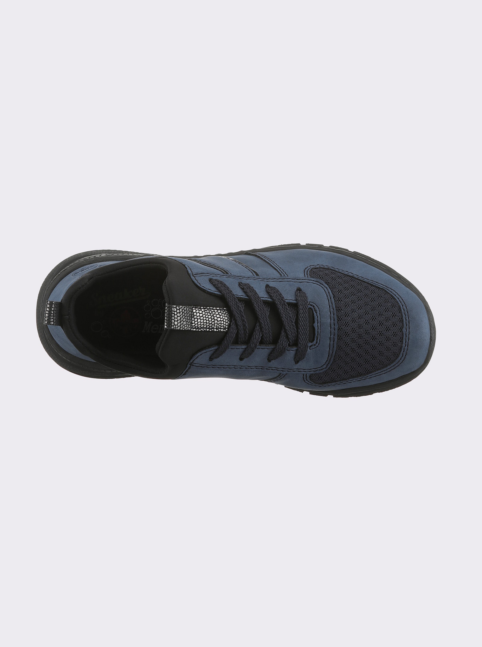 Rieker Tenisky na silné chodidlá - džínsová modrá