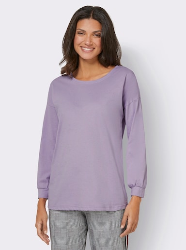 Freizeitshirt mit weiten Ärmeln - flieder