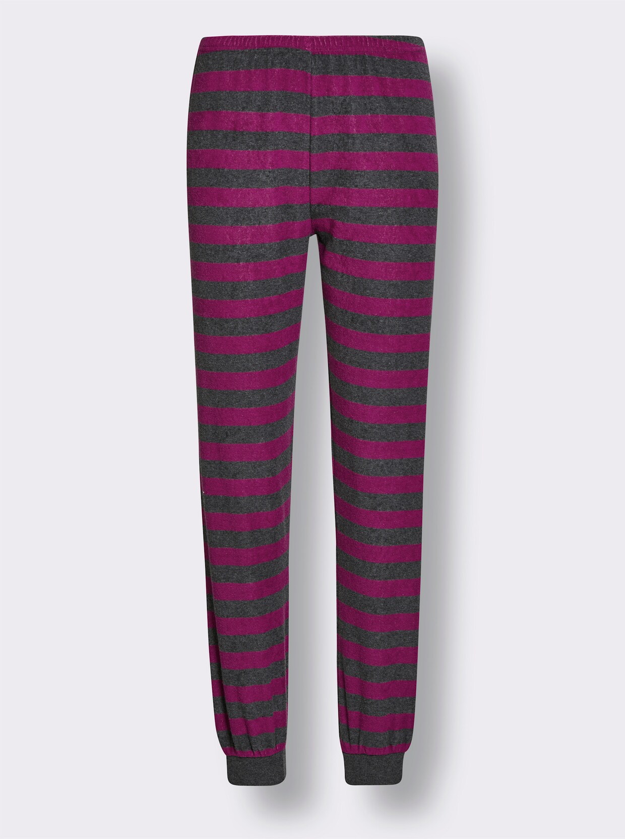 wäschepur Pyjama - grijs gemêleerd/magenta