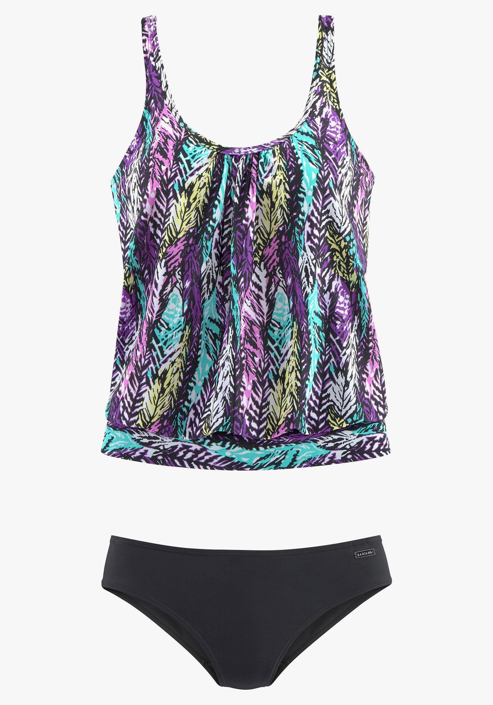 LASCANA Tankini ample - noir imprimé