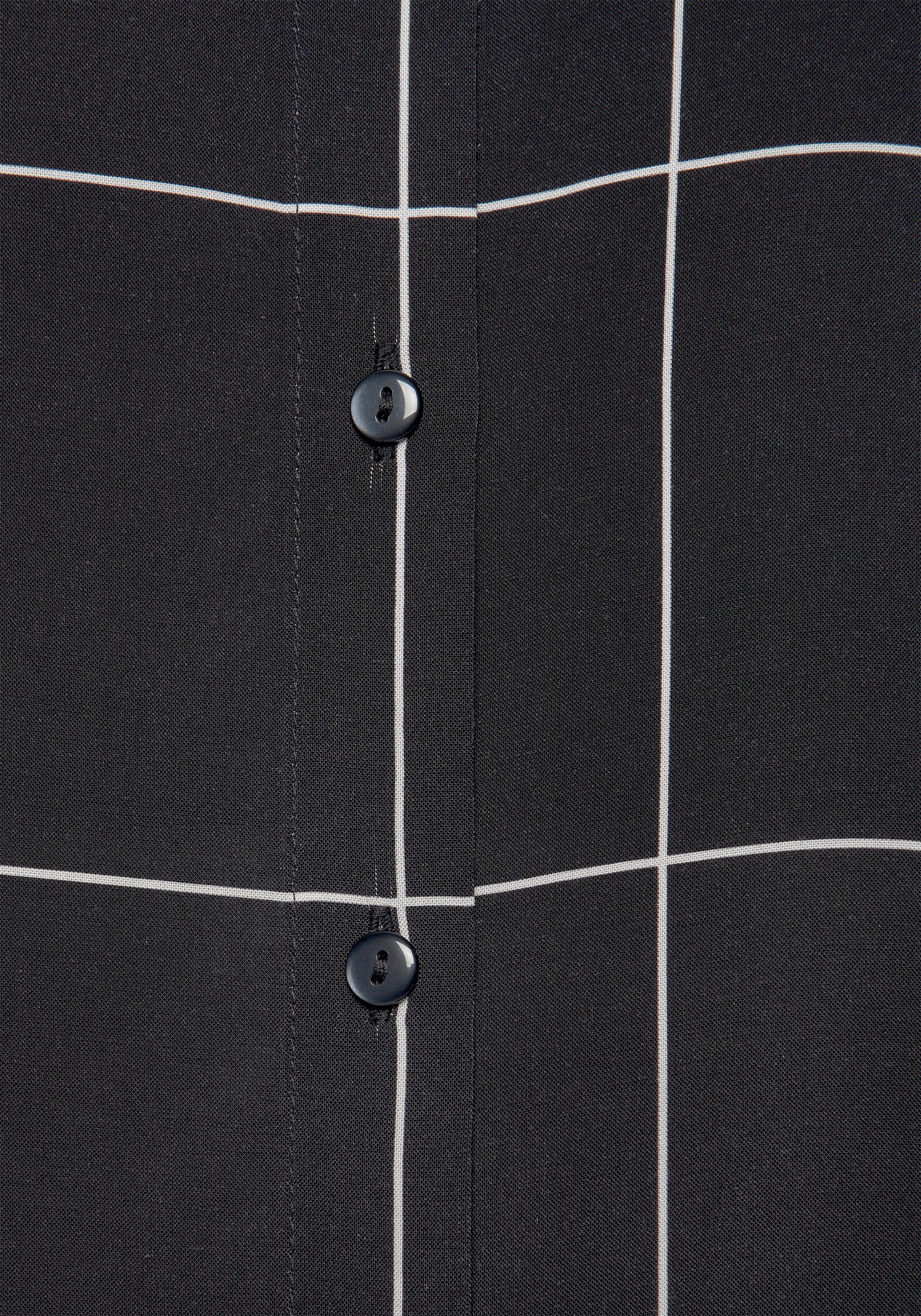 LASCANA Hemdbluse - schwarz-weiß-kariert