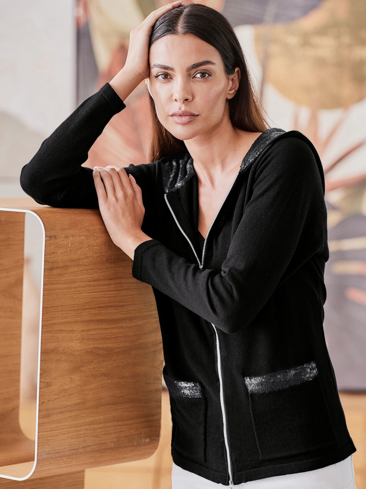 Rick Cardona Strickjacke - schwarz
