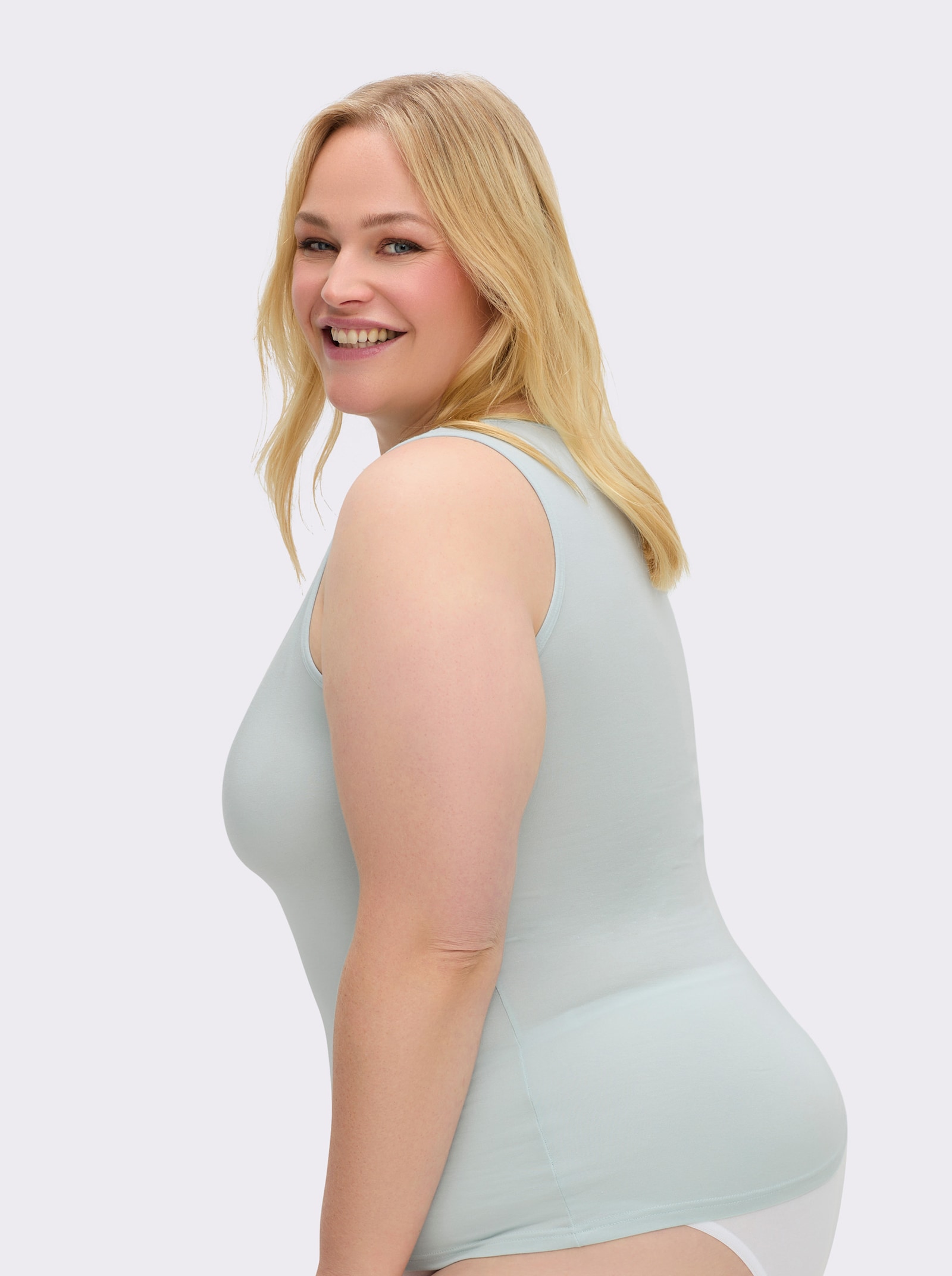 wäschepur Achseltop mit breiten Trägern - mint