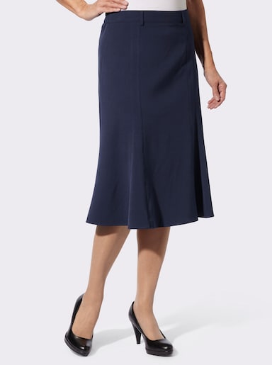 Bahnenrock in Godetform - marine