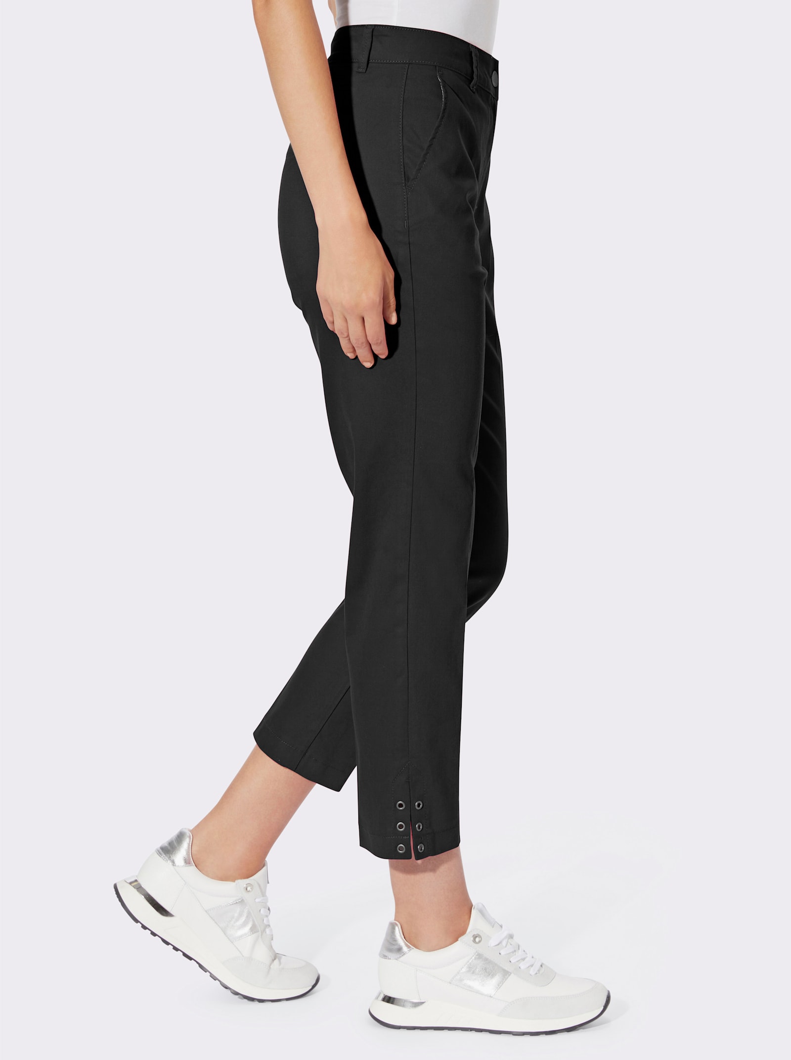 heine Pantalon 7/8 avec passants - noir