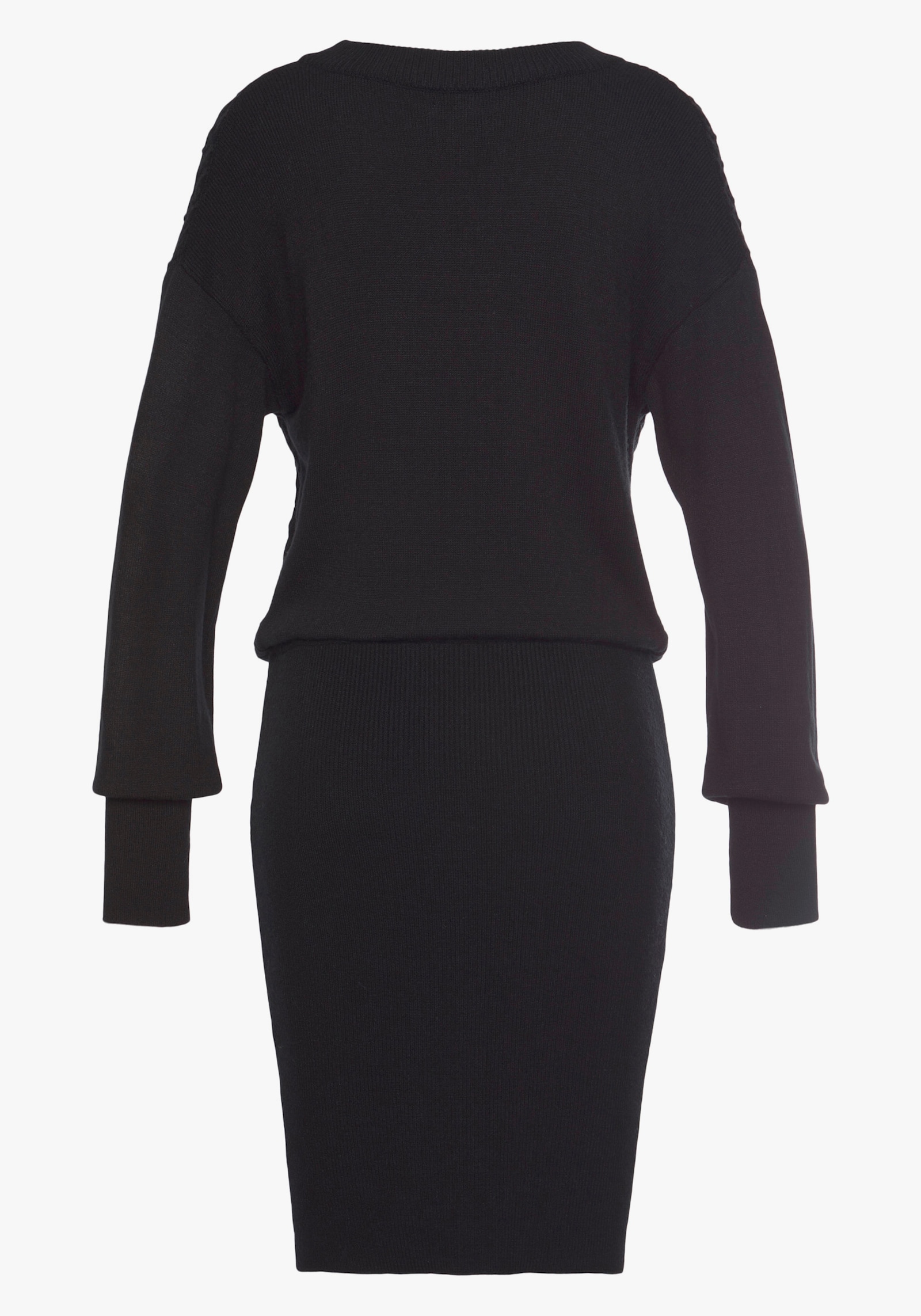 LASCANA Strickkleid - schwarz