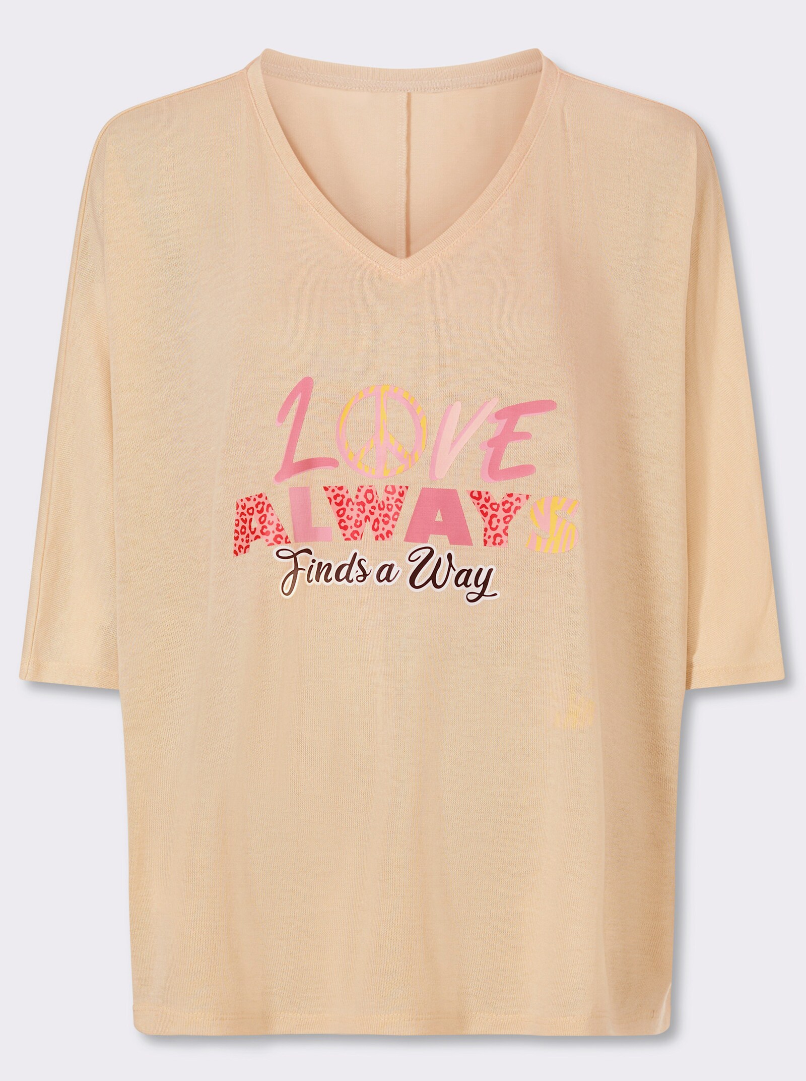 heine Sweatshirt mit Fledermaus-Ärmel - sand