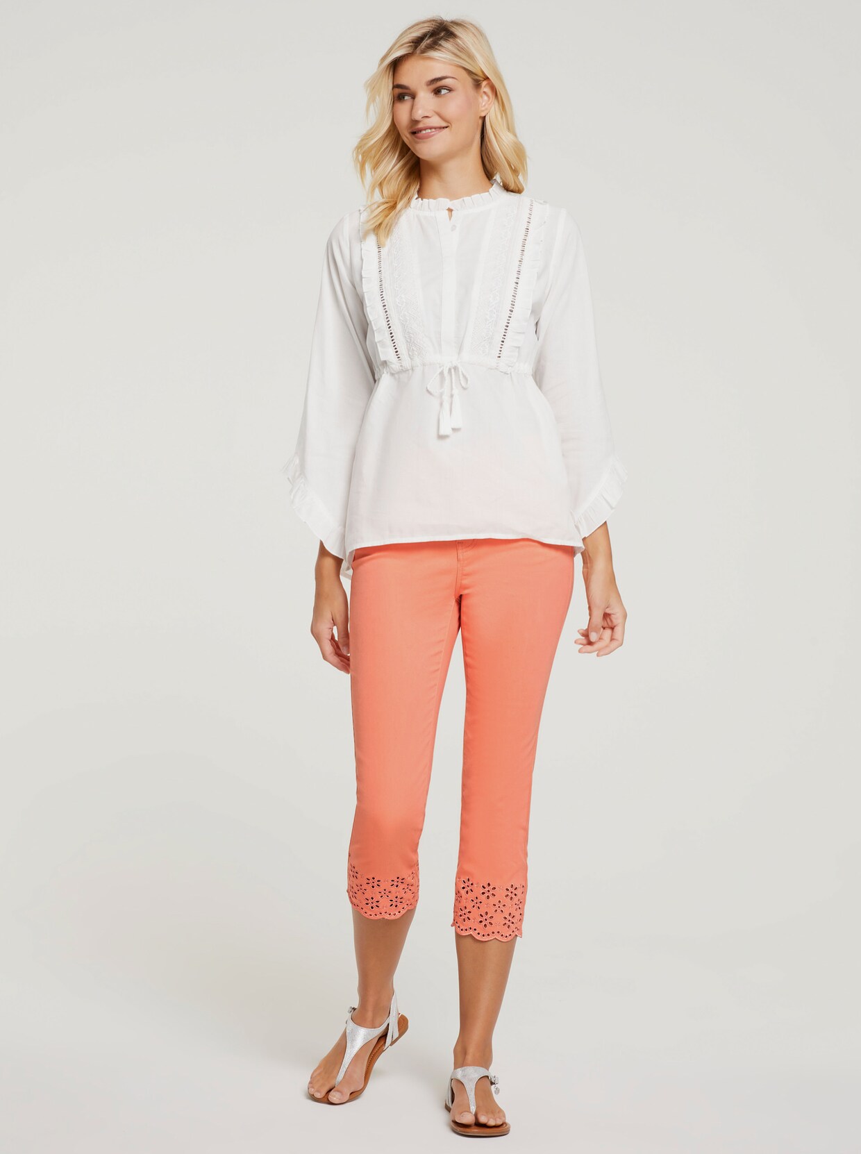 heine Longbluse - ecru