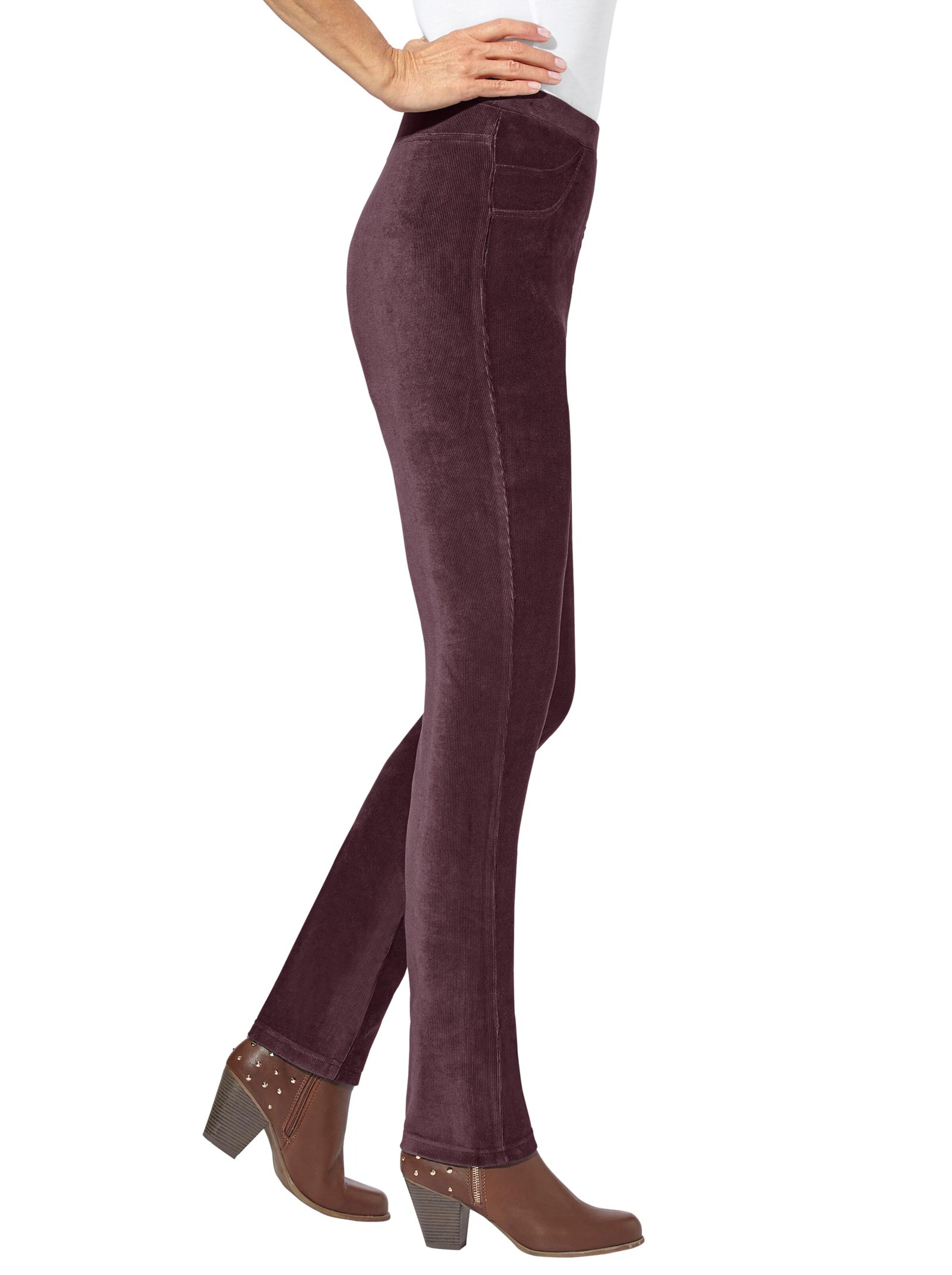 Jersey-Hose - bordeaux