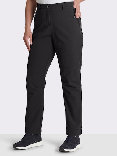 Softshellhose mit Fleece-Innenseite - schwarz
