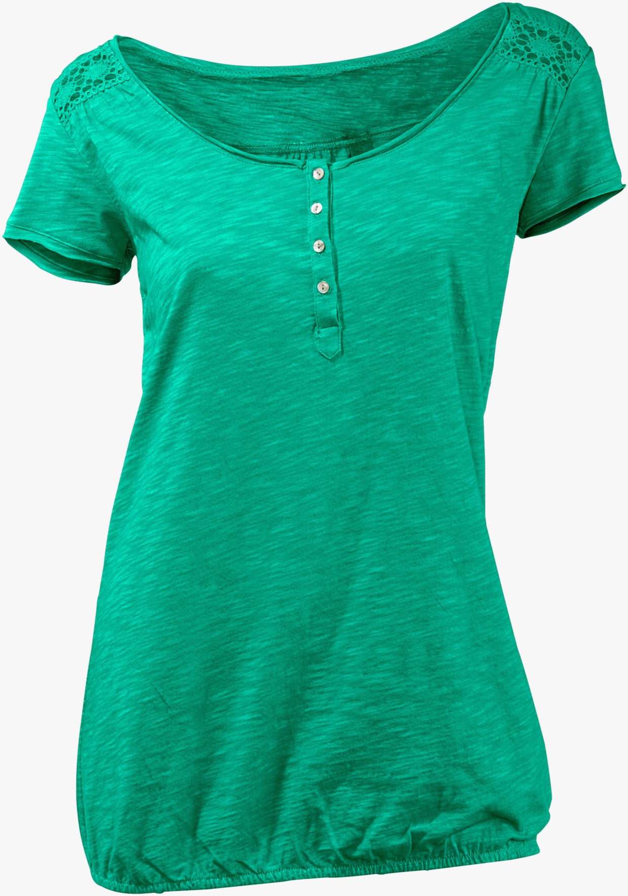 heine Rundhals-Shirt - grün