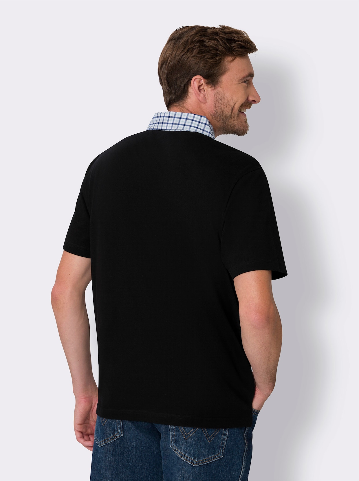 Poloshirt met korte mouwen - zwart