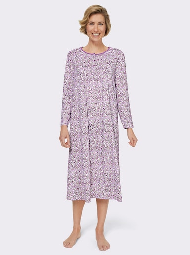 wäschepur Nachthemd in leichter A-Linie - orchidee