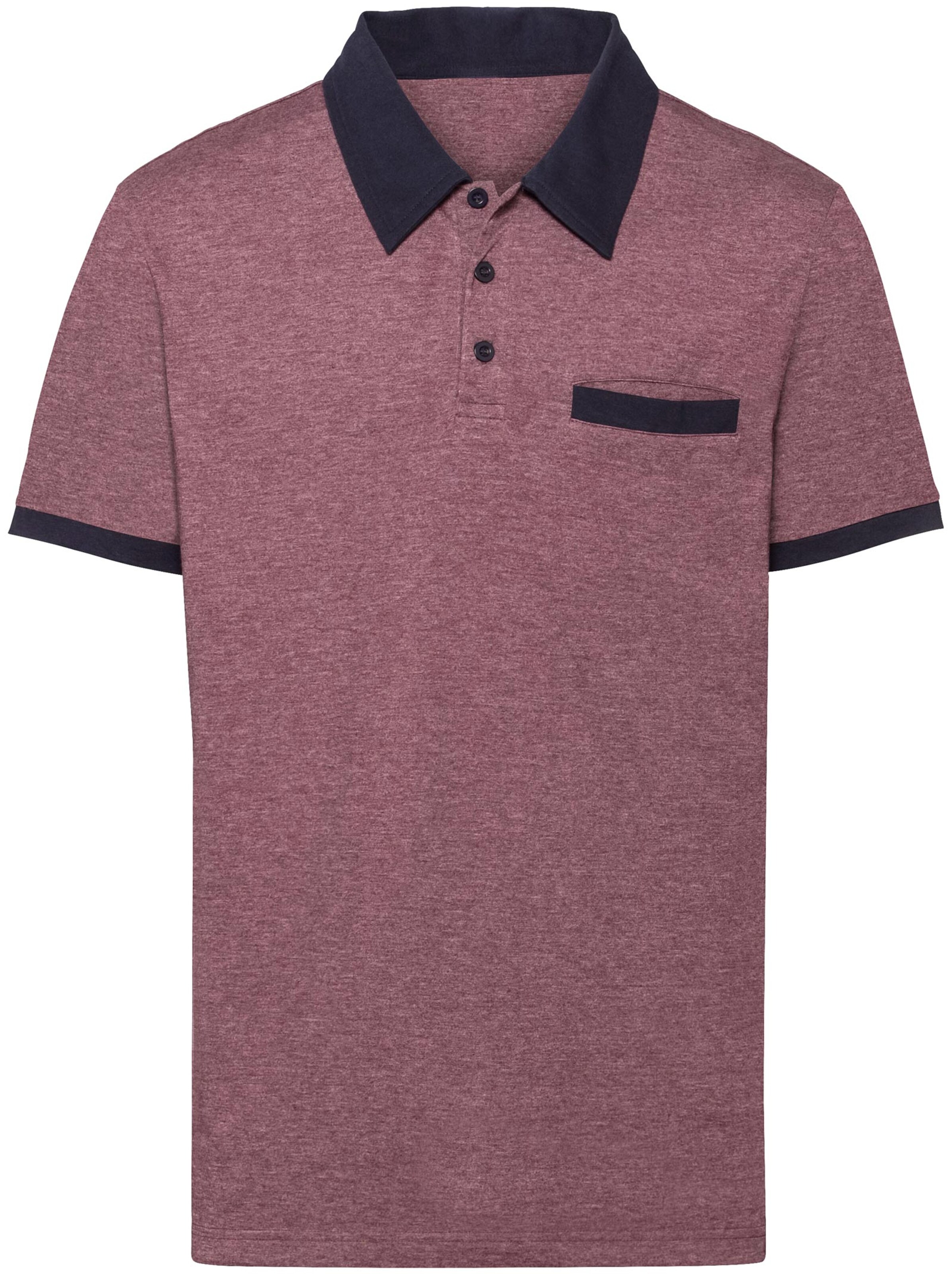 Poloshirt - rot-meliert