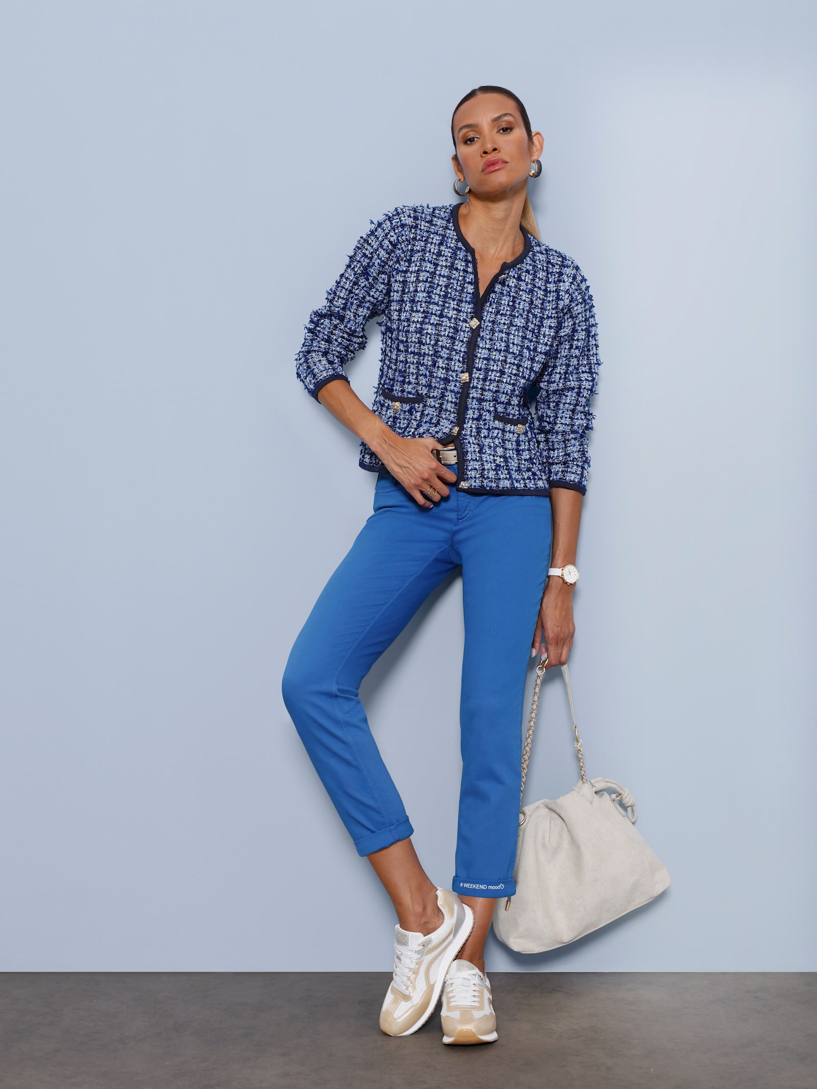 Ascari 5-Pocket-Jeans mit Push-up-Effekt - royalblau