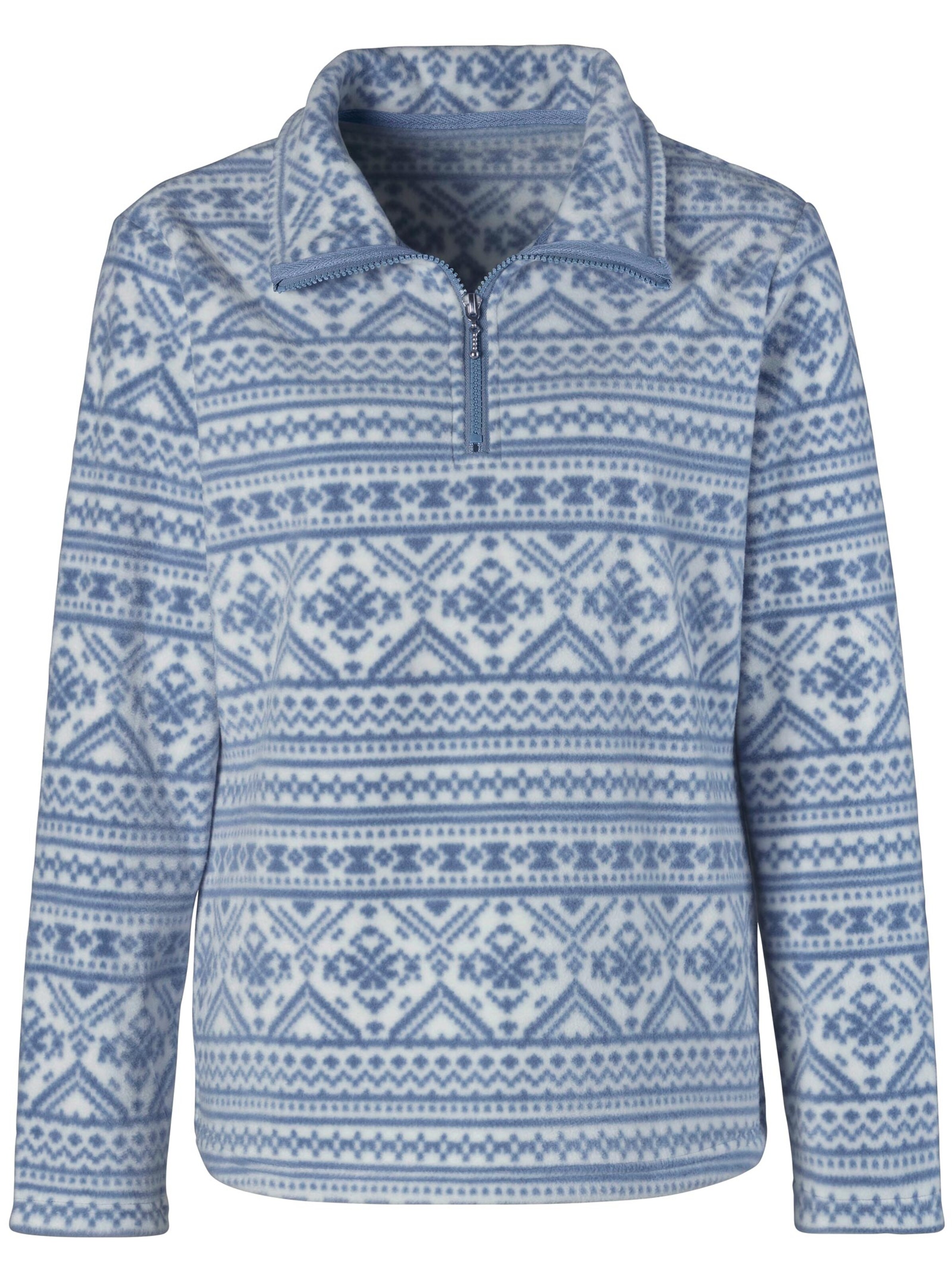 Fleece-Shirt - bleu